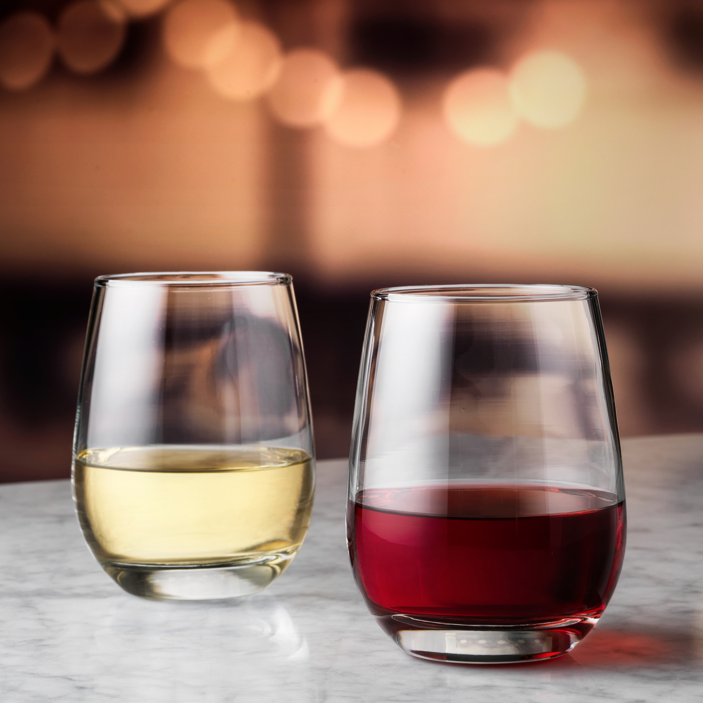 LIBBEY Gläser-Set »Libbey Weinglas, 12er Set -STEMLESS-«, (Set, 12 tlg.), 451 ml, hochwertig verarbeitet, im modernen Design