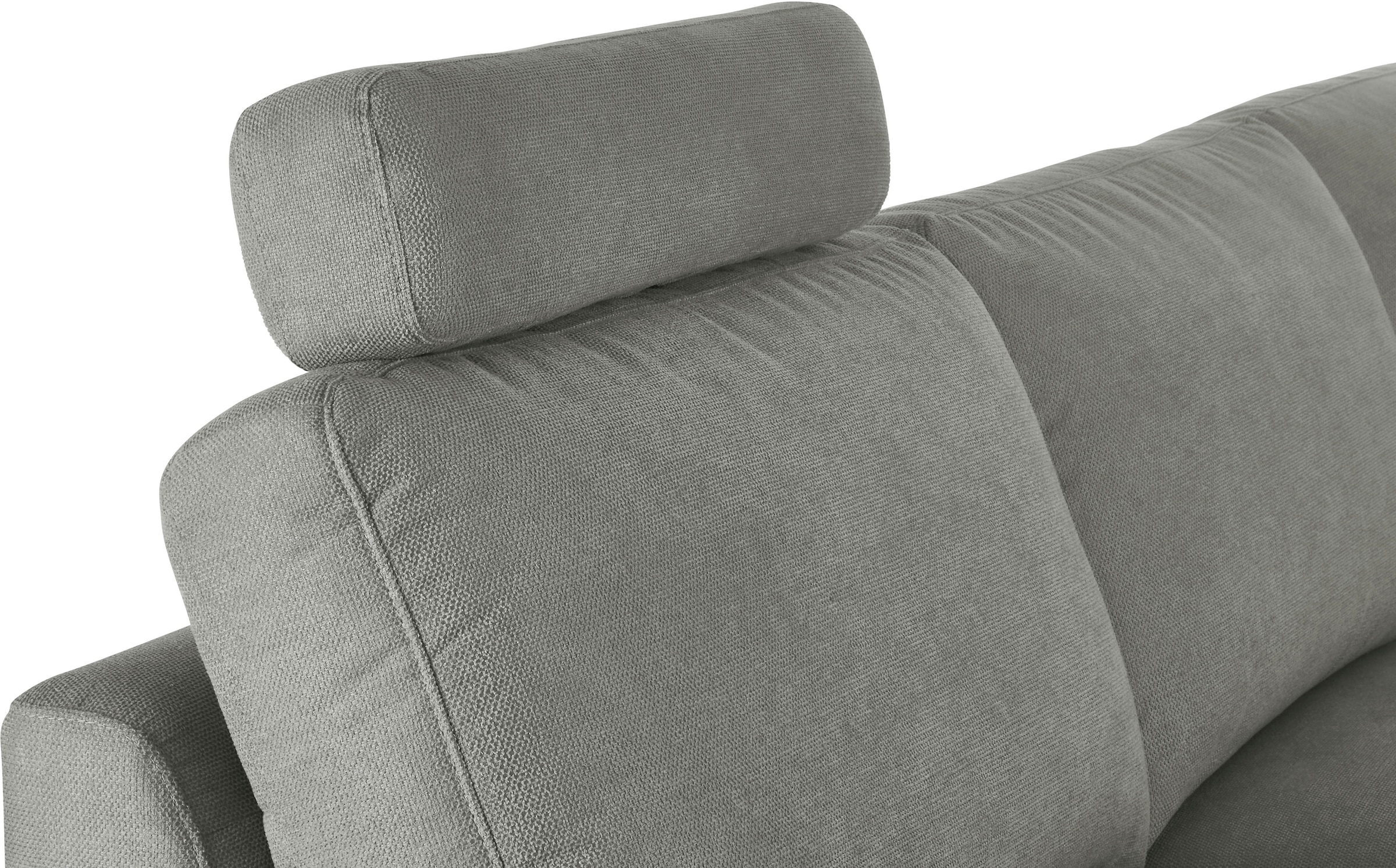 3C Candy Ecksofa »Lecce, wahlweise PUR-Schaumstoff oder Tonnentaschenfederkern«, Bett im 2,5-Sitzer, teilmotorische Schlaffunktion im Longchair, L-Form