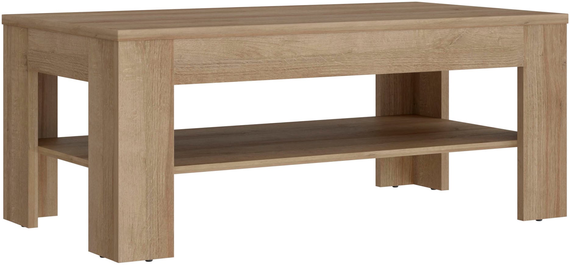 FORTE Couchtisch »Attention«, Couchtisch, Ablageboden, Holzoptik günstig online kaufen