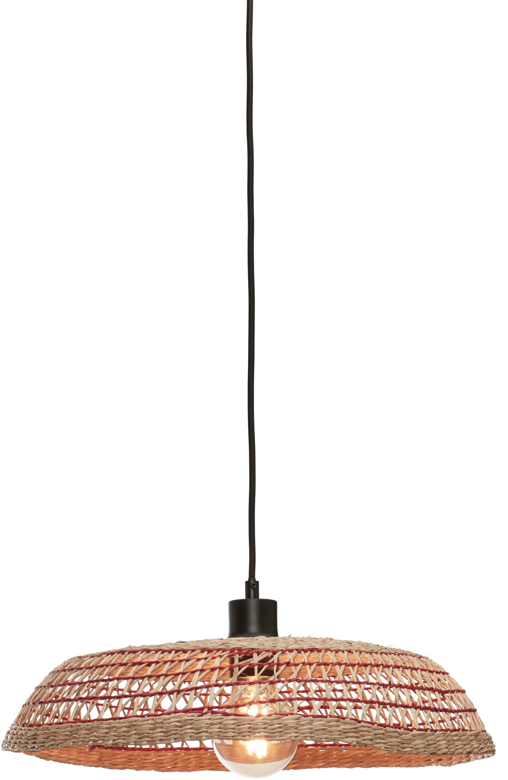 GOOD&MOJO Hängeleuchte »PANTANAL« E27 1 Stk. natur, rot