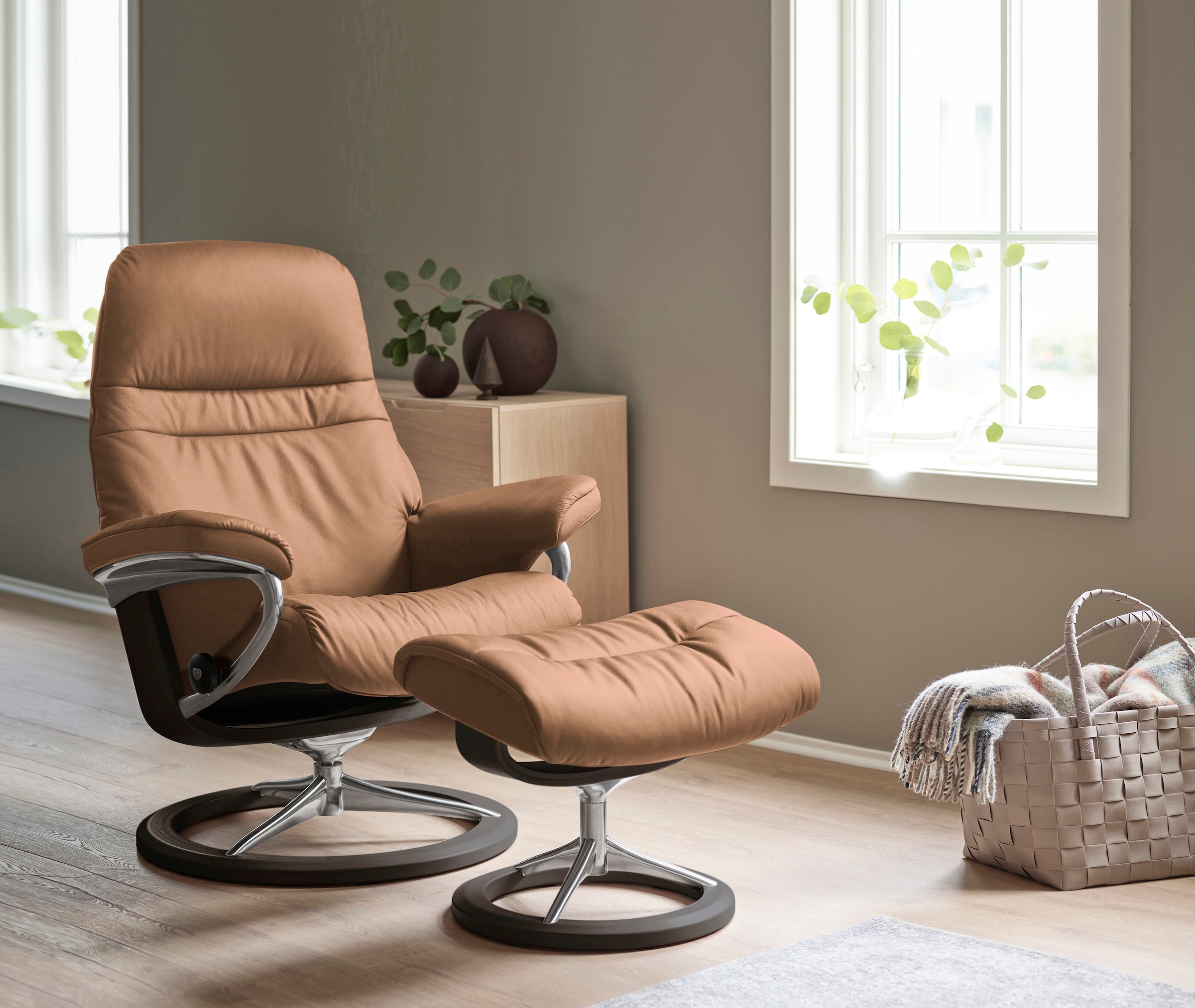Stressless® Relaxsessel »Sunrise«, mit Signature Base, Größe M, Gestell Wenge