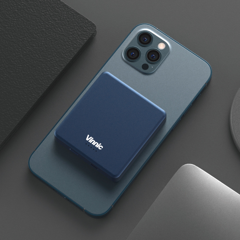 Vinnic Powerbank »MANA Magnetic Wireless Powerbank 8.000mAh«, Vinnic MANA Magnetic Wireless Powerbank 8.000mAh,blue