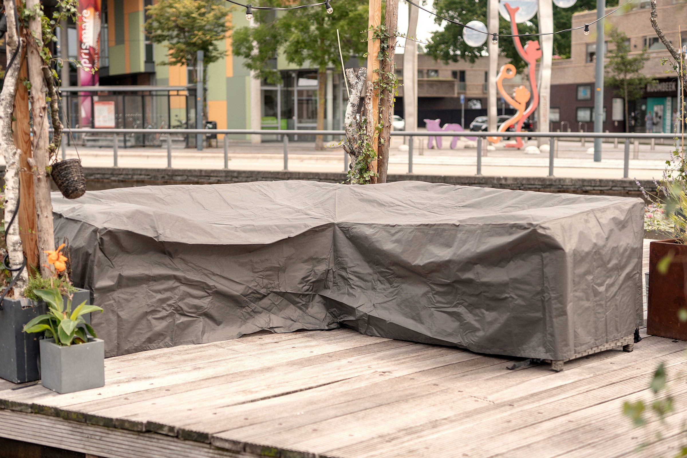 winza outdoor covers Gartenmöbel-Schutzhülle »Outdoor Cover«, für L-förmige Loungegarnitur, Maße BxT: links: 210x80 /rechts: 260x80