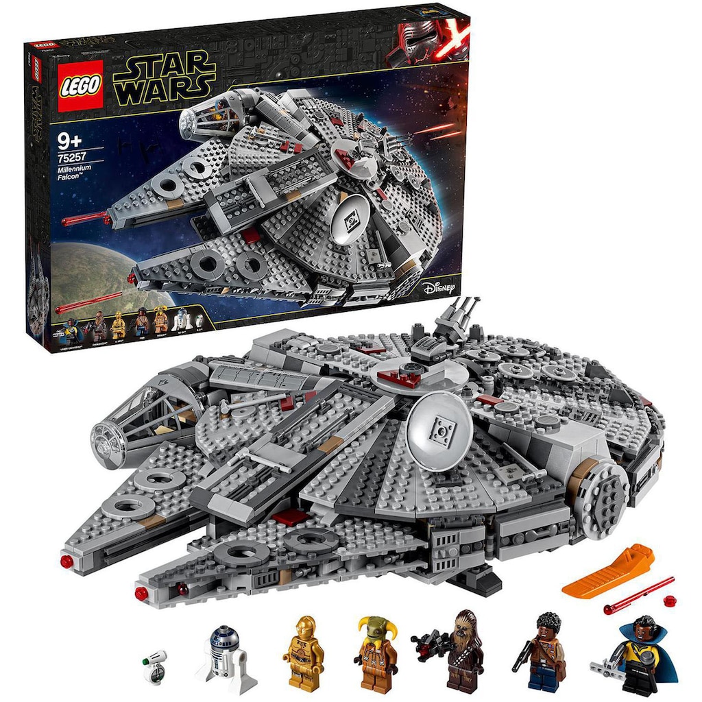 LEGO® Konstruktionsspielsteine »Millennium Falcon™ (75257), LEGO® Star Wars™«, (1353 St.)