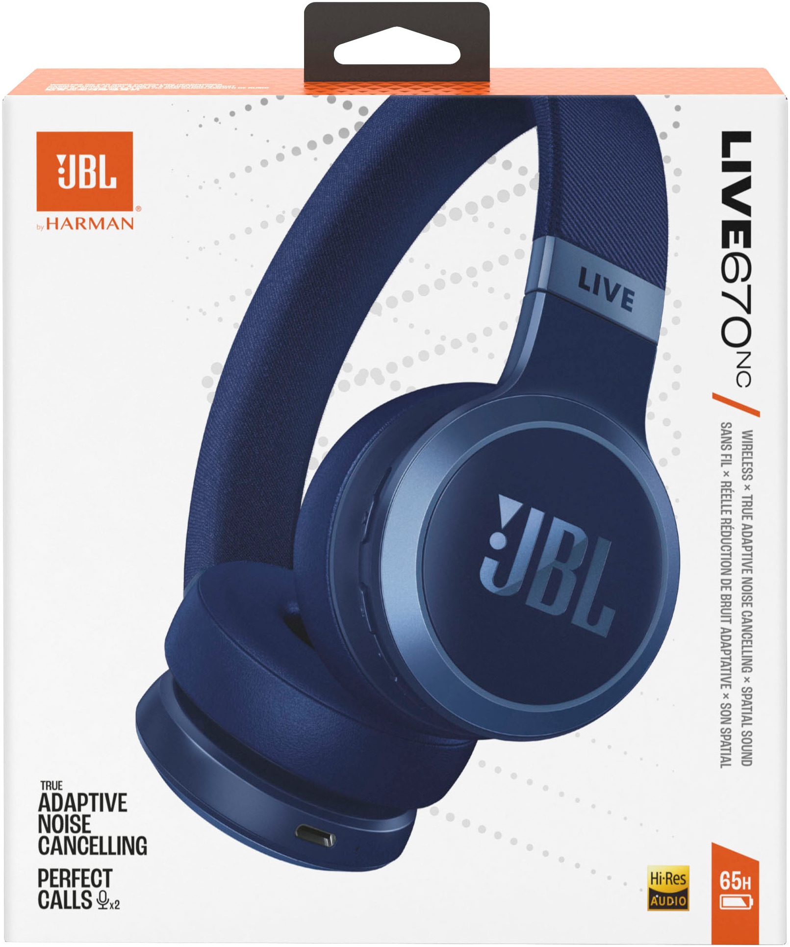 JBL Kopfhörer »LIVE 670NC«, Bluetooth On-Ear-Kopfhörer