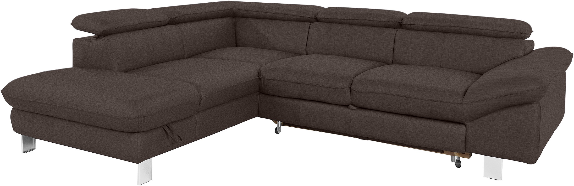 COTTA Ecksofa »Driver L-Form«, mit Kopfteilverstellung, wahlweise mit Bettfunktion & Bettkasten