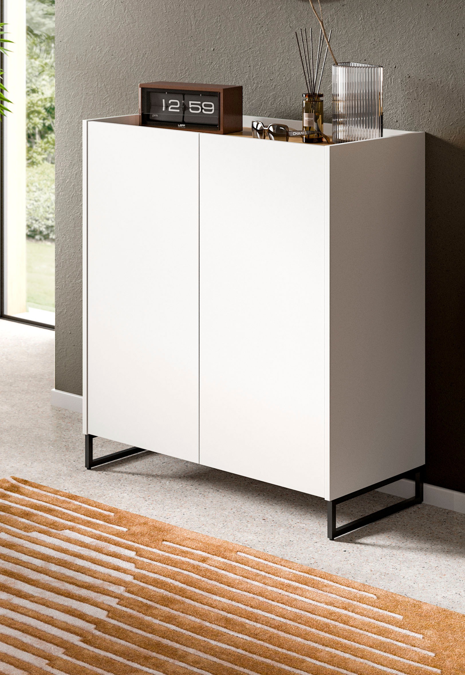 INOSIGN Schuhschrank »EVRID, Breite 90cm, 2 Türen, 5 Einlegeböden, inkl. Me günstig online kaufen