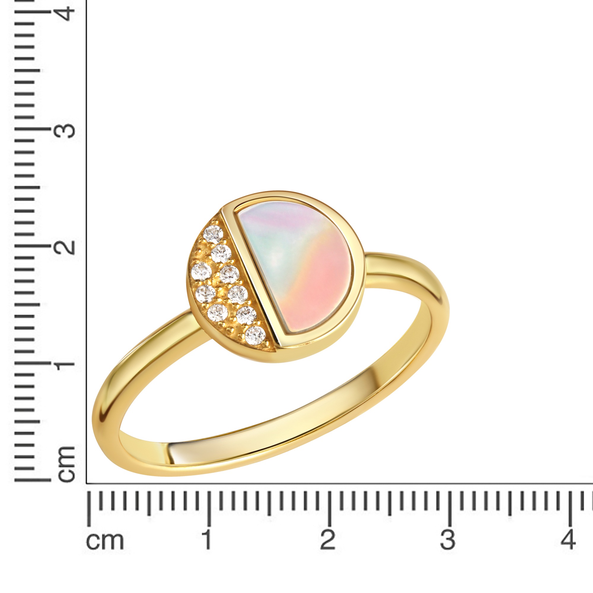 Vivance Fingerring »925-Sterling Silber vergoldet«