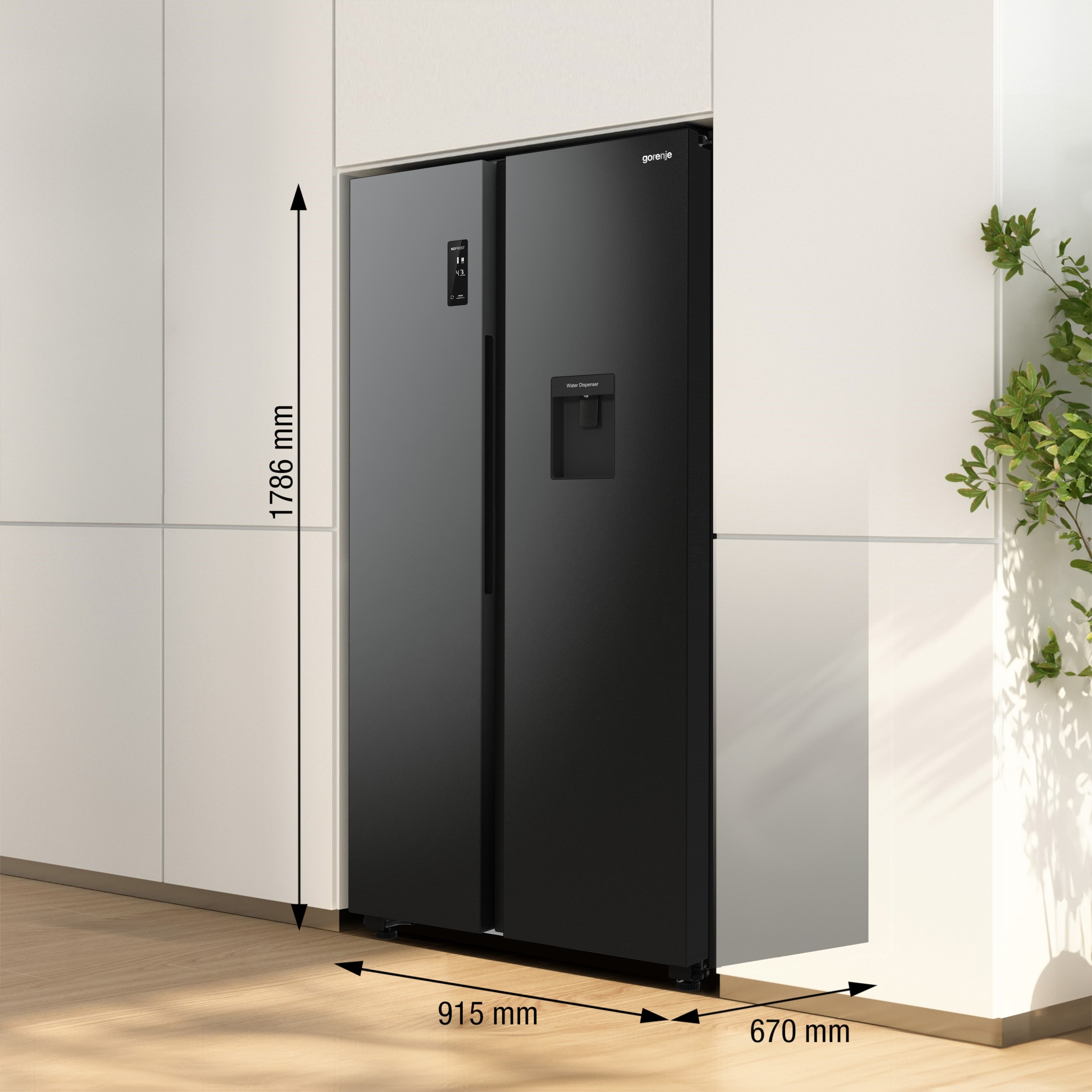 GORENJE Side-by-Side »NRR 9185 EABXLWD«, Wasserspender