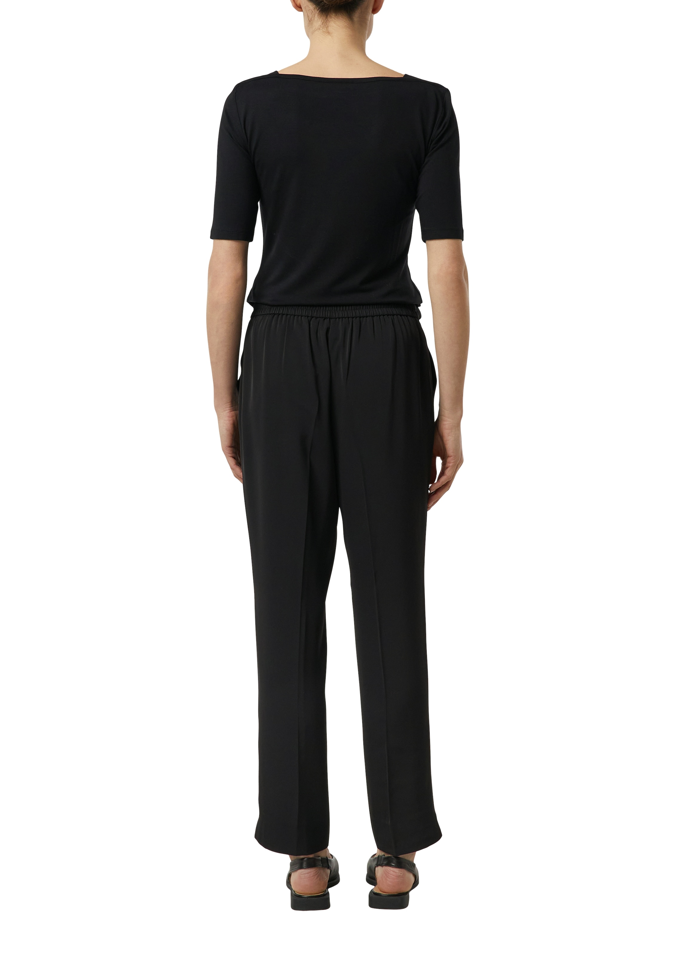 Comma Stoffhose  mit Gummizug und Kordelzug