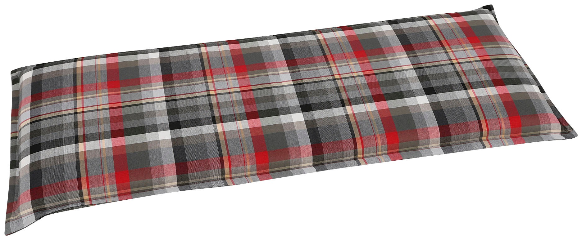 GO-DE Bankauflage grau/rot Bezug: 60% Polyacryl, 40% Polyester