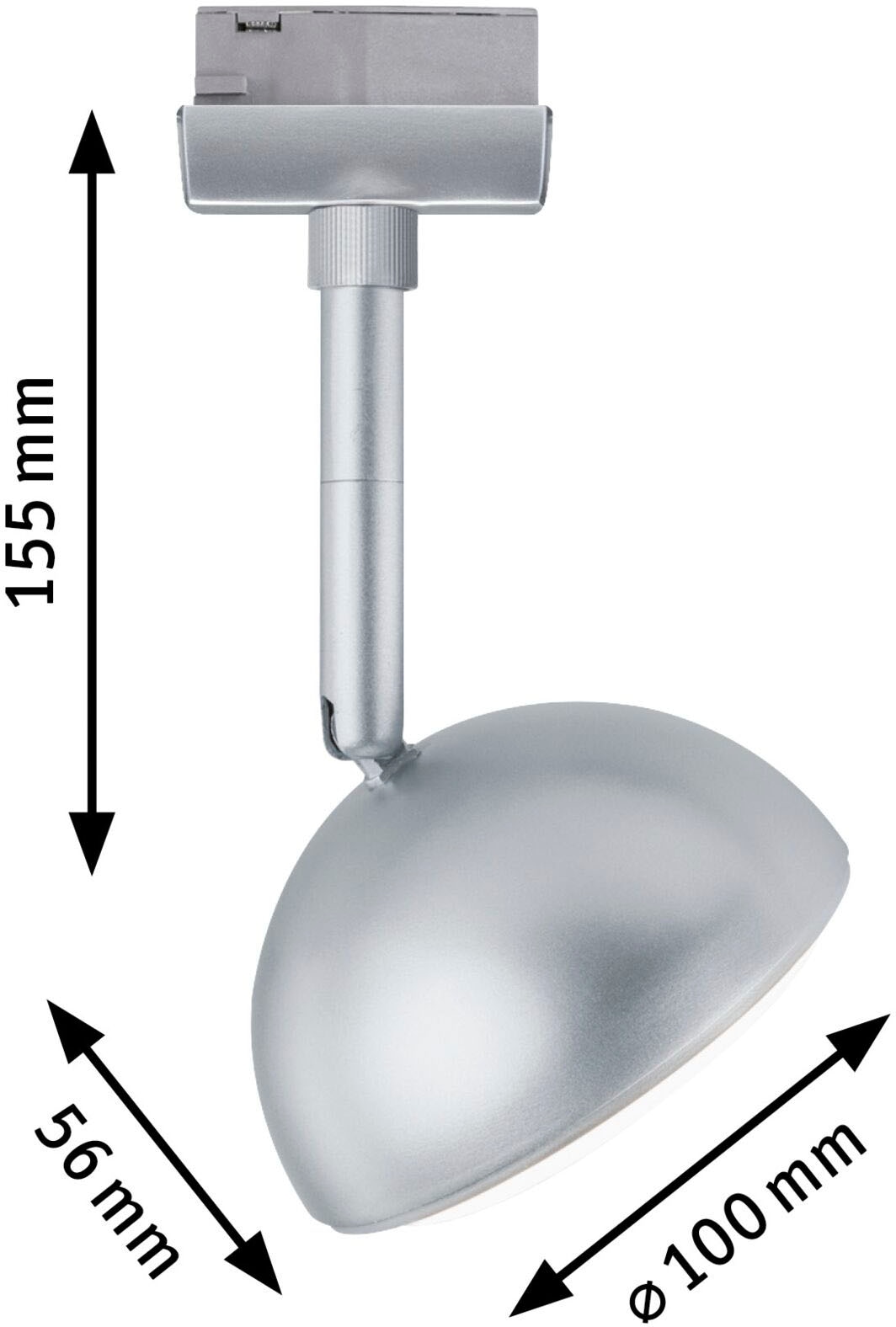 Paulmann Schienensystem-Leuchten »URail Schienenspot Hemi Einzelspot 425lm 5W 3000K 230V Weiß«
