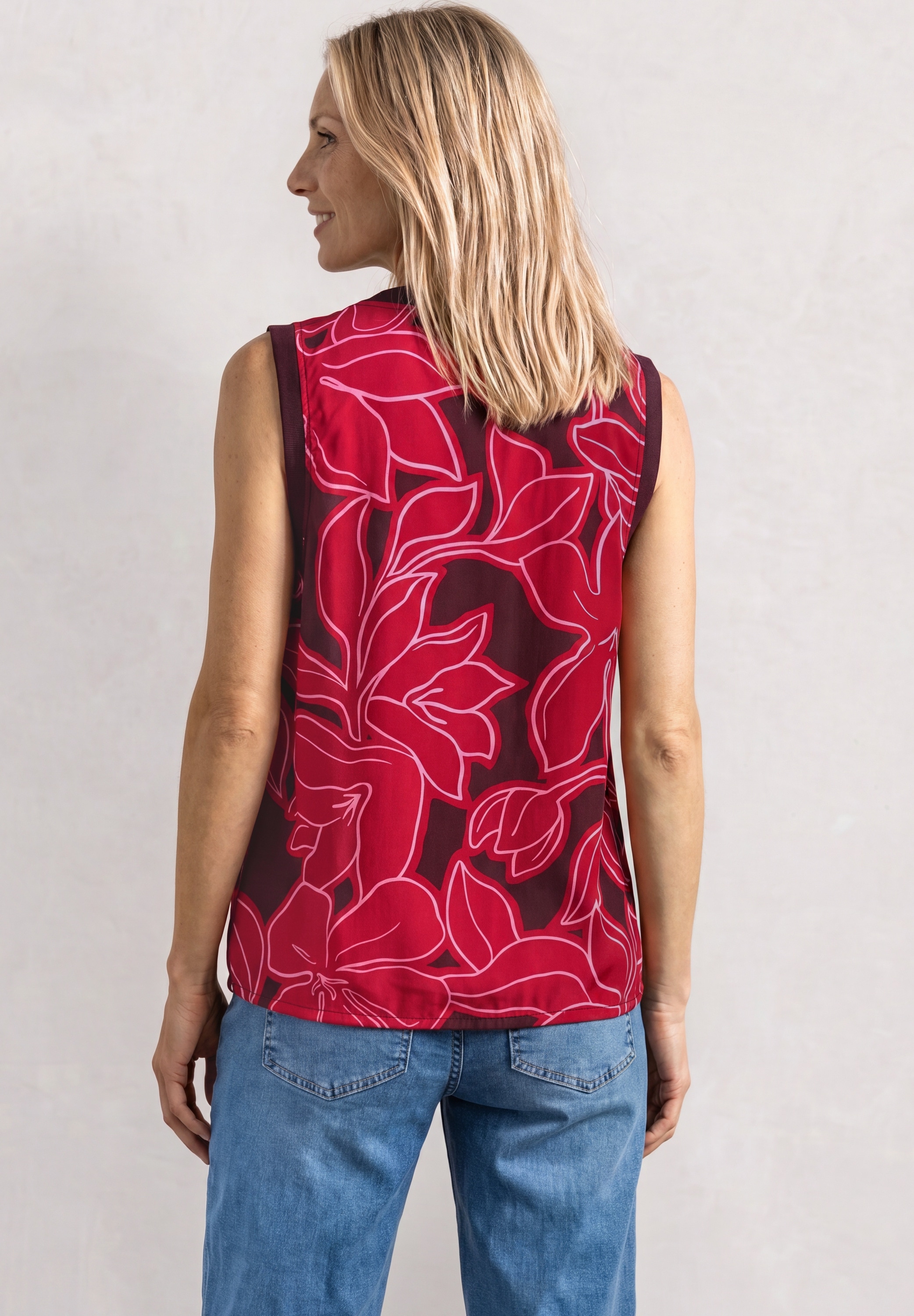STREET ONE Blusentop Sommertop mit floralem Muster
