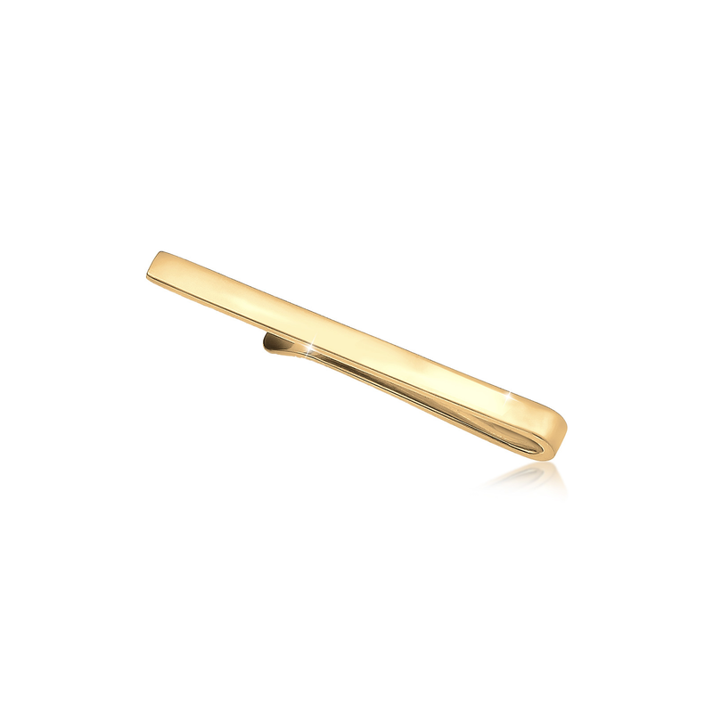 KUZZOI Krawattennadel »Basic Matt Klassisch Zeitlos Business 925 Silber« Gold Herren Basic Krawattennadel, 925er Sterling Silber