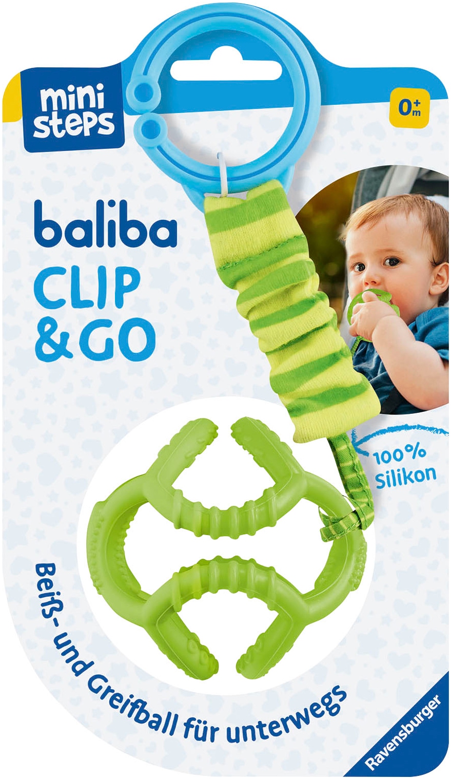Greifspielzeug »baliba Clip & Go, grün«