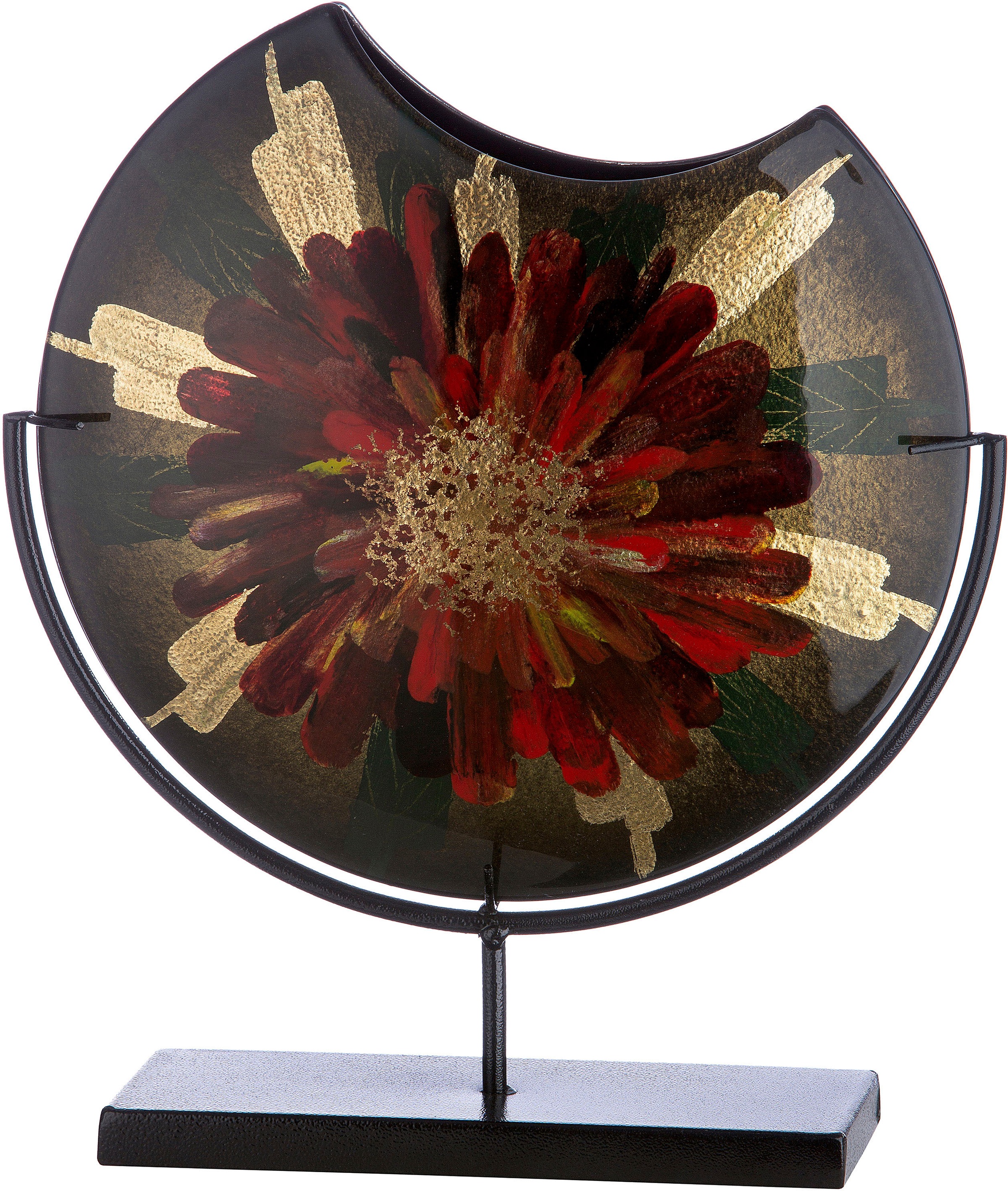 Casablanca by Gilde Dekovase »Doré«, (1 St.), Vase aus Glas auf Metallständ günstig online kaufen