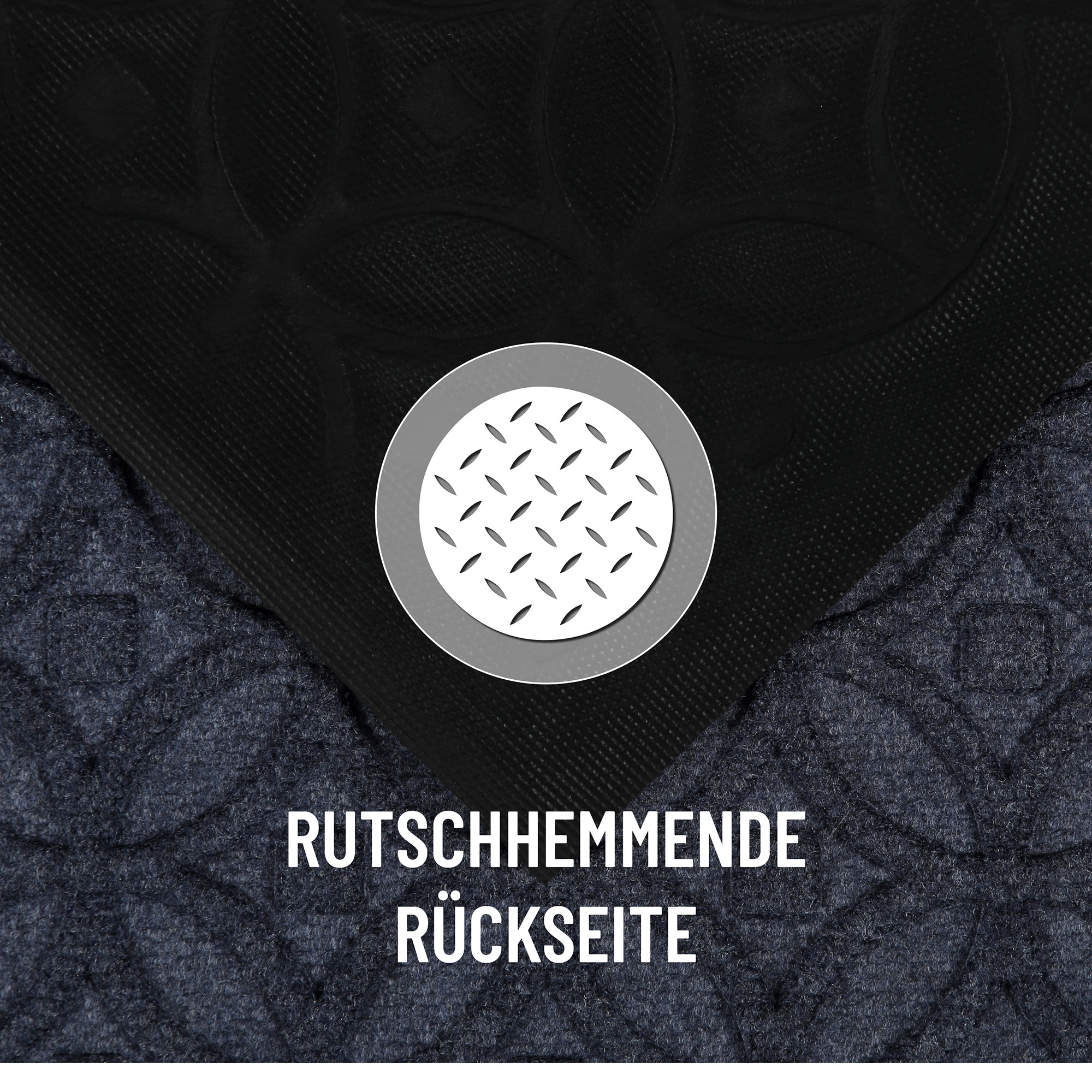 Wecon home Fußmatte »Midnight Mosaic«, rechteckig, 4 mm Höhe, pflegeleicht, rutschfest, Ornamente, Innen & Außen, Schmutzfangmatte