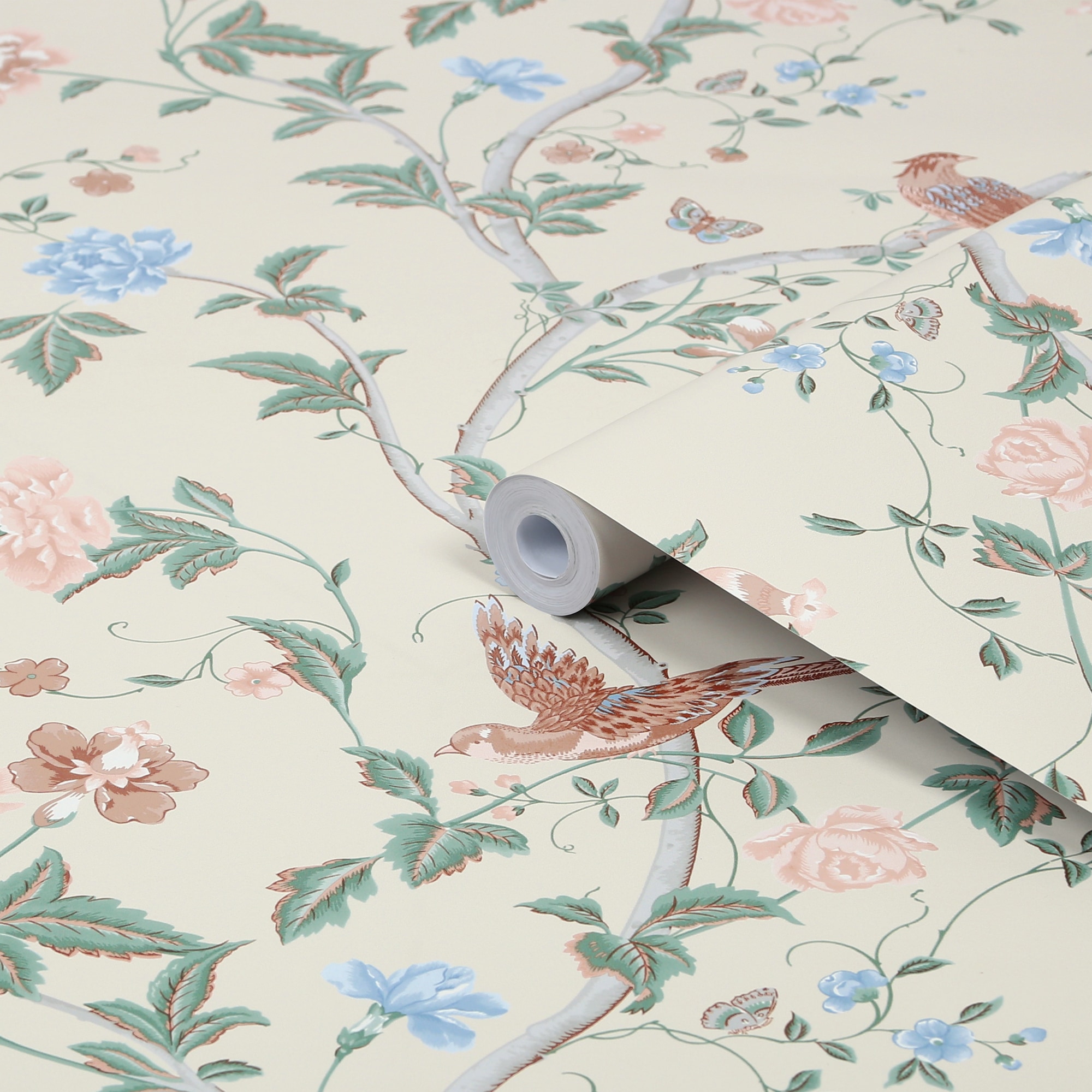 LAURA ASHLEY Vliestapete »Summer Palace«, geblümt, 10mx52cm (ca. 5m2)