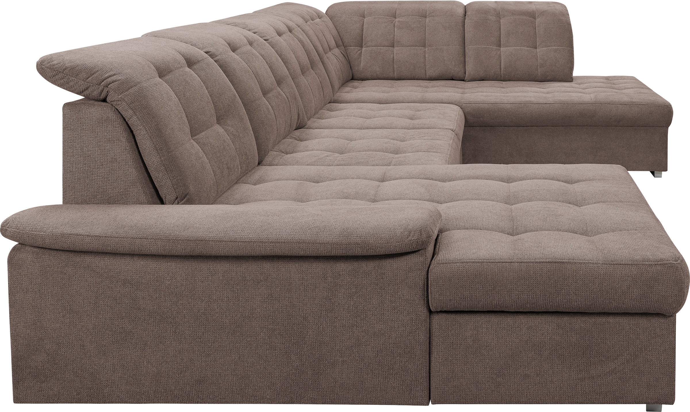 WERK2 Wohnlandschaft »Kordula-New U-Form«, Sofa in U-Form mit Schlaffunktion & Bettkasten, Schlafcouch