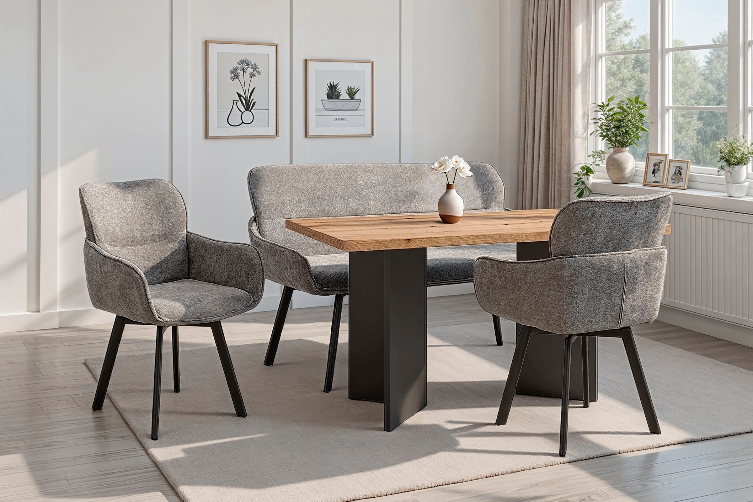 byLIVING Esszimmerstuhl »Rico« (Set) 2 Stk.360 Grad drehbar in verschiedene günstig online kaufen