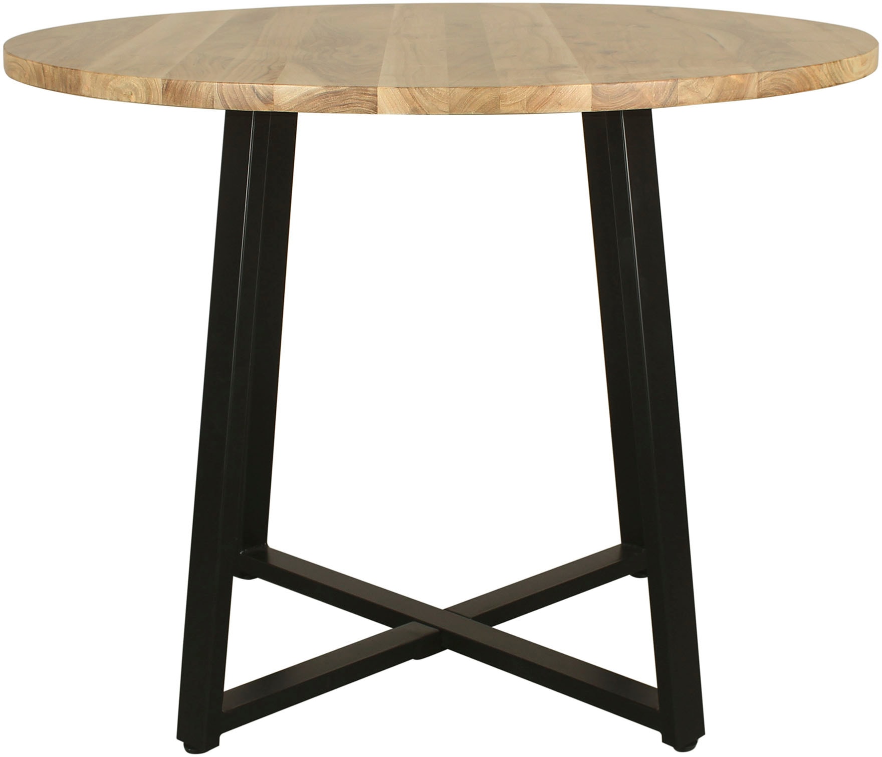 byLIVING Esstisch »Arrow«, (1 St.), mit 2,5cm starker, runder Massivholz Tischplatte, D 100, H 77 cm