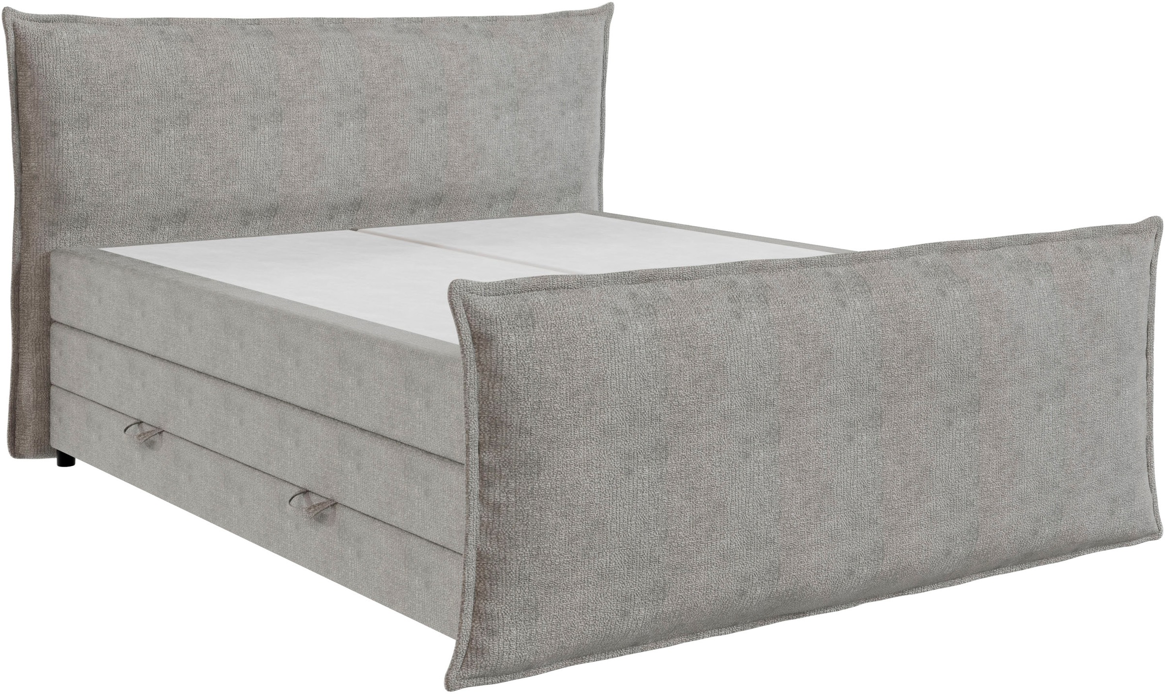FORTE Boxspringbett »Harmonie inkl. Bettkasten und Topper, Kopf- und Fußteil in Kissenoptik« in den Breiten 140cm, 160cm und 180cm erhältlich
