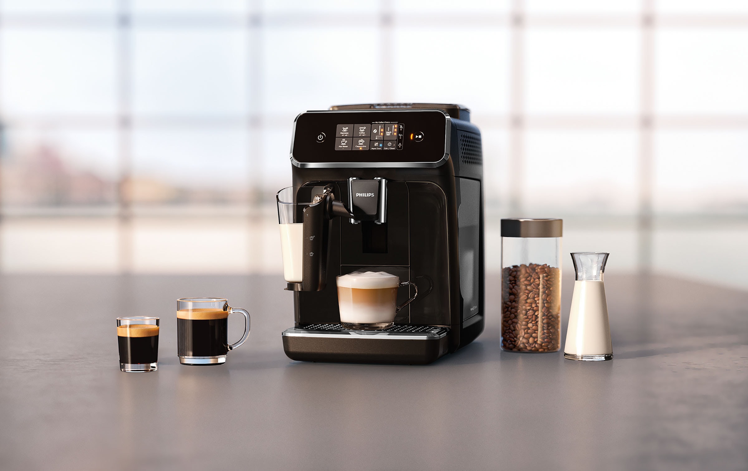 4. Bild von Philips Kaffeevollautomat »2200 Serie EP2231/40 LatteGo«, 3 Kaffeespezialitäten, SensorTouch Oberfläche