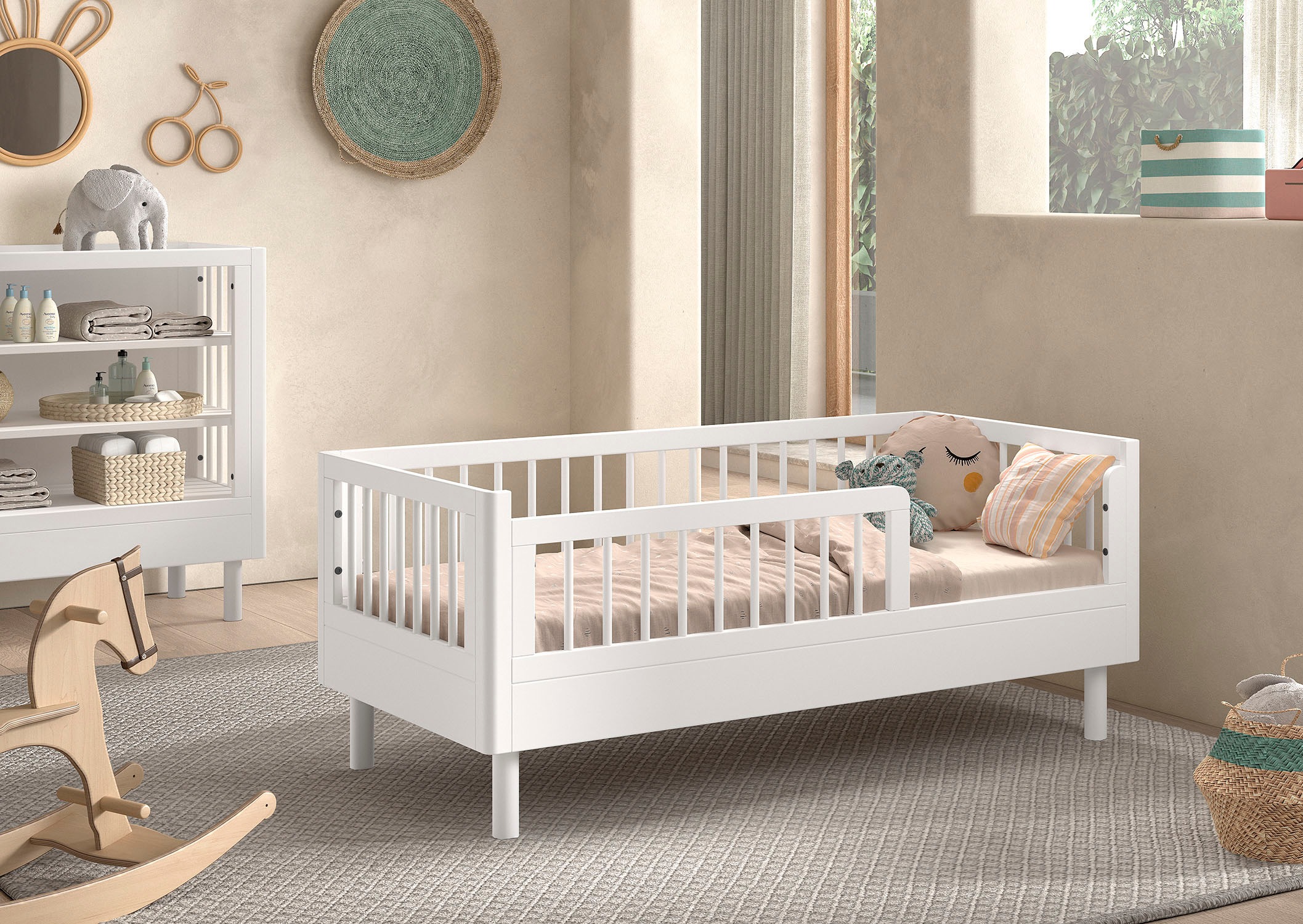 Vipack Kinderbett »Forrest Juniorbett 70/140 cm, mit Sprossen, Buche massiv günstig online kaufen