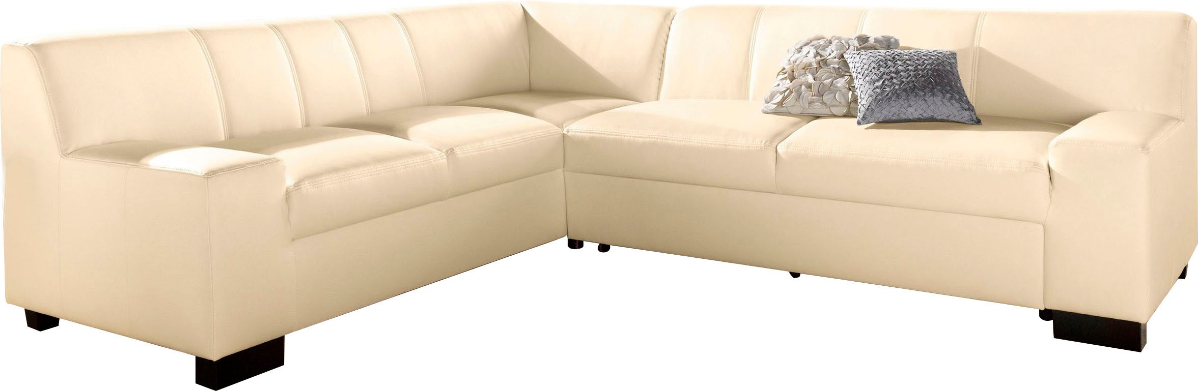 DOMO collection Ecksofa »Norma Top, elegant und modern, flache Armlehnen, L günstig online kaufen