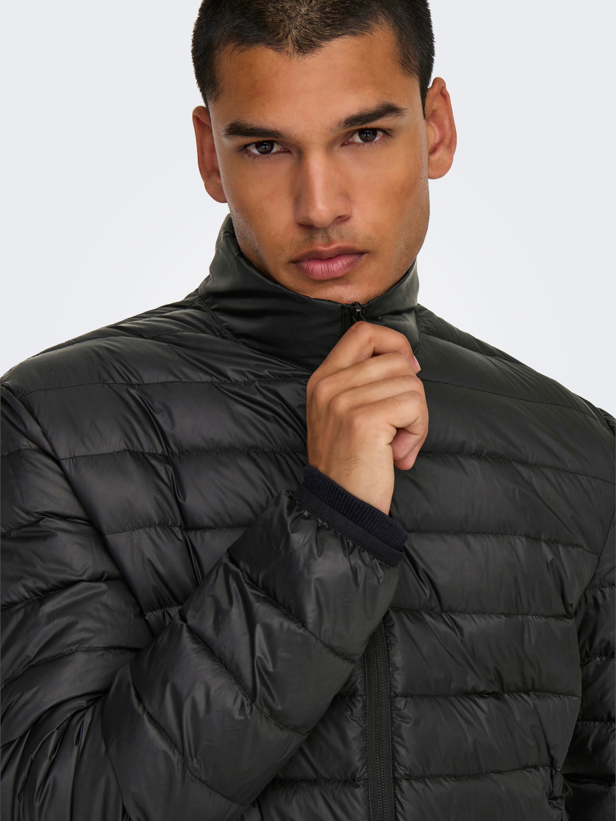 ONLY & SONS Steppjacke »ONSNOA LIGHT JACKET OTW CS OTL« mit Kapuze