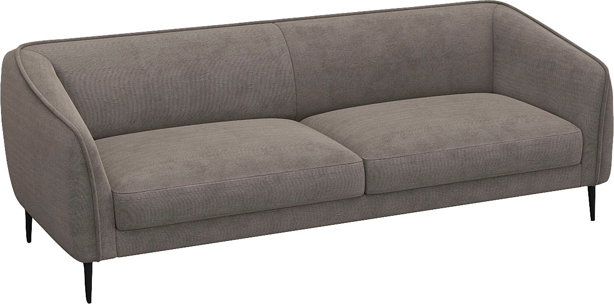 FLEXLUX 3-Sitzer »Belle Designsofa, Couch, bequem durch Kaltschaum im Sitz«, Skandinavisches Design, In hochwertiger Verarbeitung