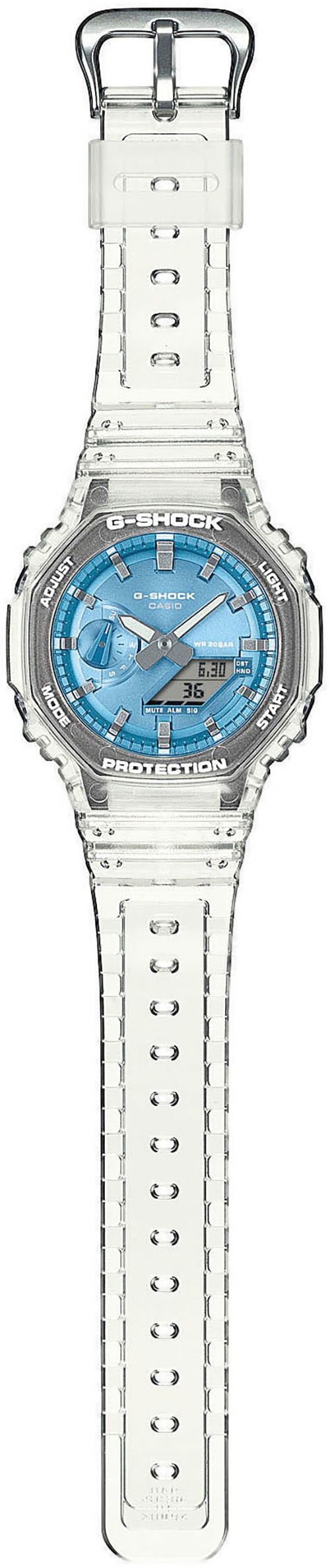 CASIO G-SHOCK Chronograph, Quarzuhr,Armbanduhr,Herrenuhr, digital,bis 20bar wasserd. Resinarmband