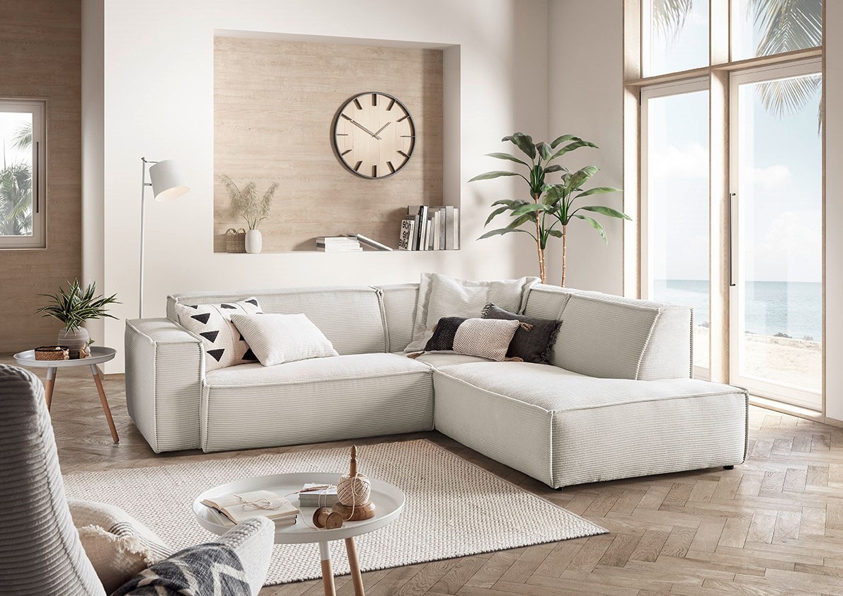 3C Candy Ecksofa »Matteo in elegant, kubischer Formensprache, bequem, L-For günstig online kaufen