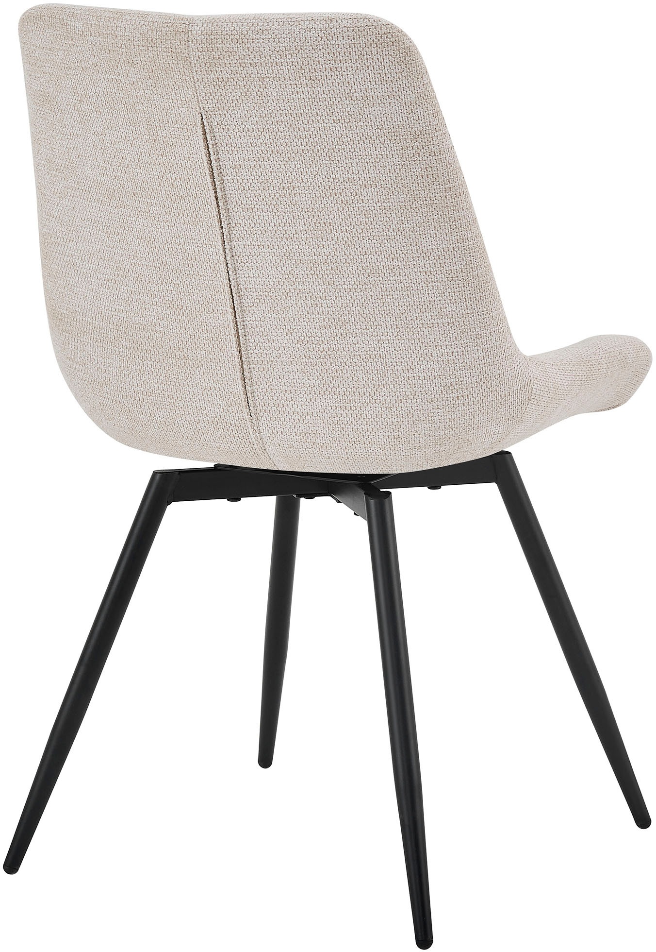 byLIVING Esszimmerstuhl »Aragon« (Set) 2 Stk.360 Grad drehbarer Stuhl, hochwertiger Webstoffbezug mit Steppung