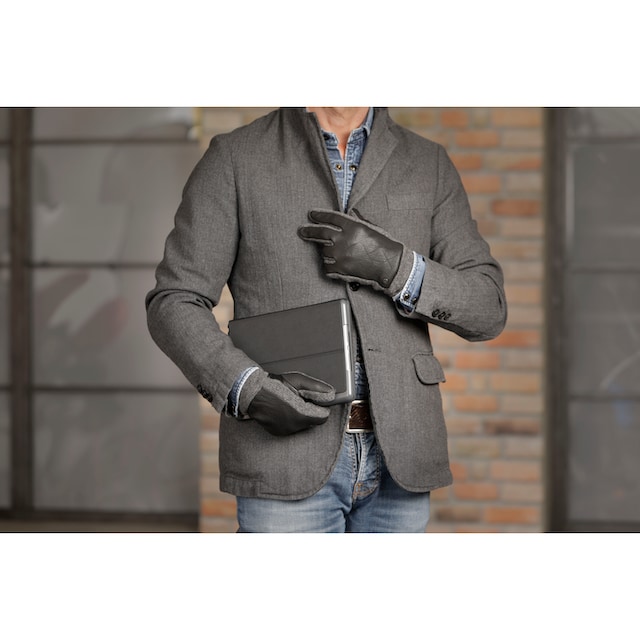 PEARLWOOD Lederhandschuhe »Nick«, Atmungsaktiv, Wärmeregulierend, Wind -  und Wasserabweisend kaufen