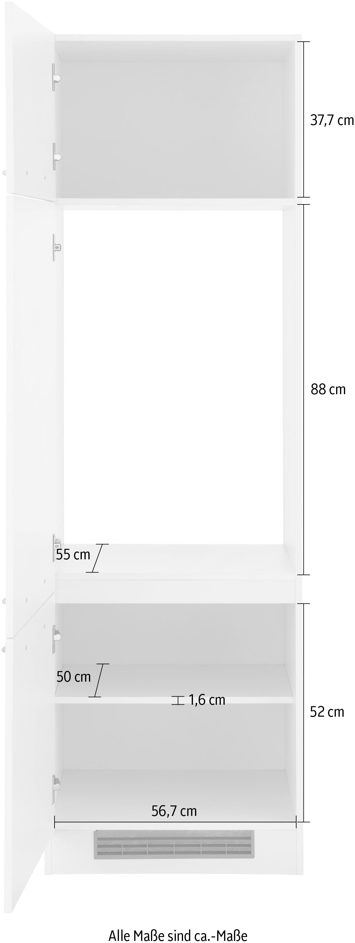 wiho Küchen Kühlumbauschrank »Unna«, 60 cm breit, ohne E-Gerät online  kaufen