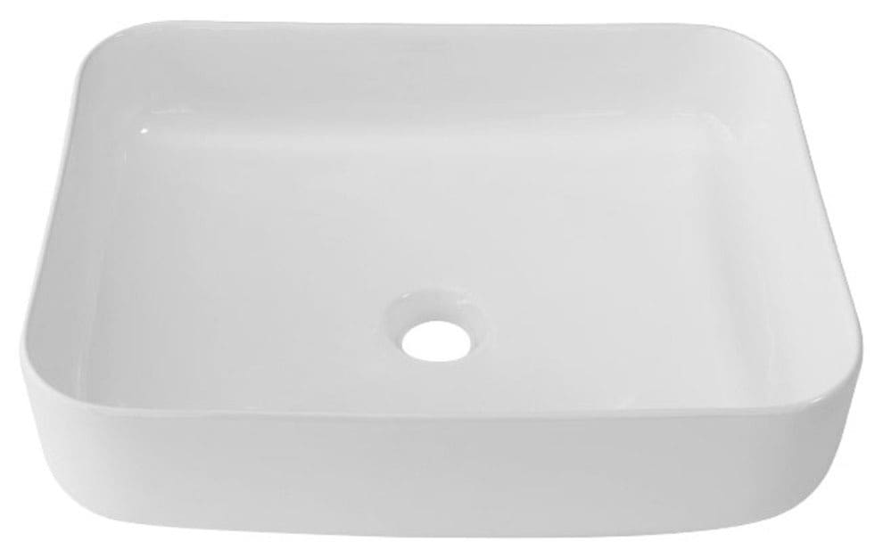 welltime Aufsatzwaschbecken »Vicenza«, Rechteckig, Breite 58 cm, Tiefe 46 cm, Becken, Waschbecken