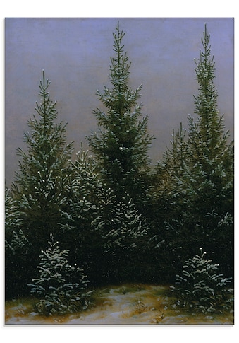 Artland Glasbild »Fichtendickicht im Schnee Dresdner Heide«, Bäume, (1 St.) kaufen