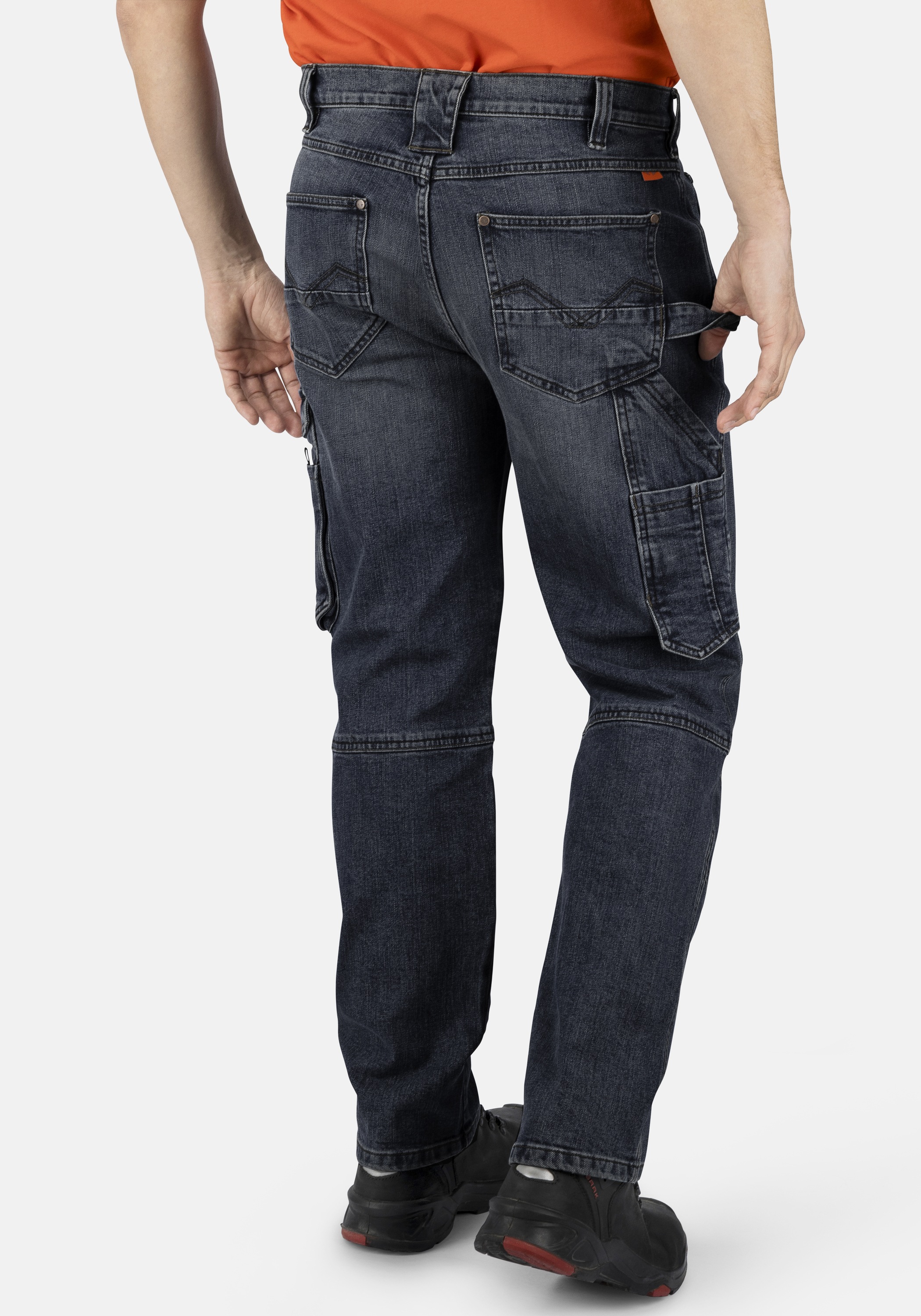 HERO by John Medoox Workerjeans »CALGARY Denim Basic Workwear Arbeits-Cargojeans«, Arbeits-Cargojeans Denim / Jeansfür Herren