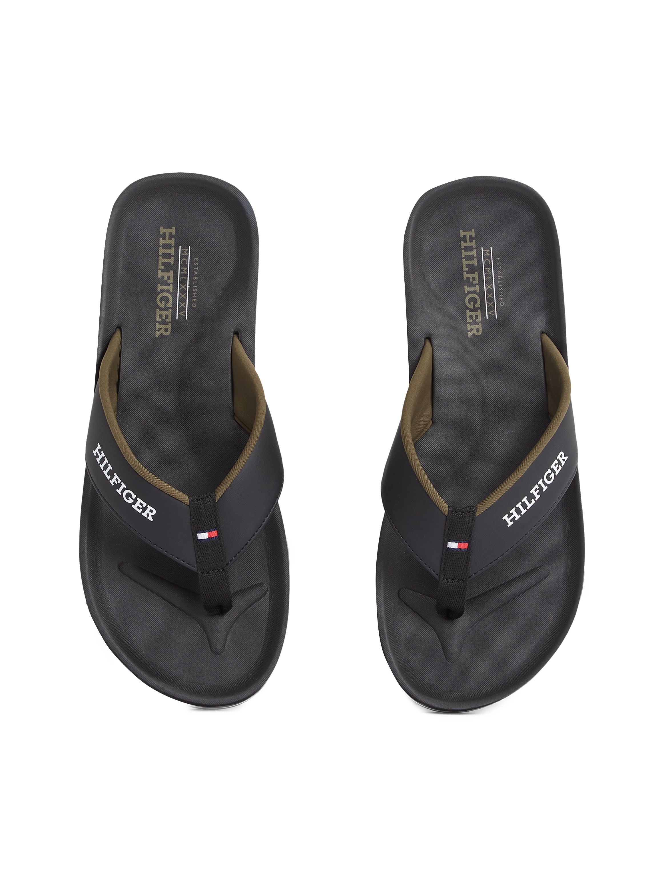 Tommy Hilfiger Zehentrenner »PADDED COMFORT HILFIGER B SANDAL«, Dianette, Sommerschuh, Schlappen, Badeschuh mit Logoschriftzug