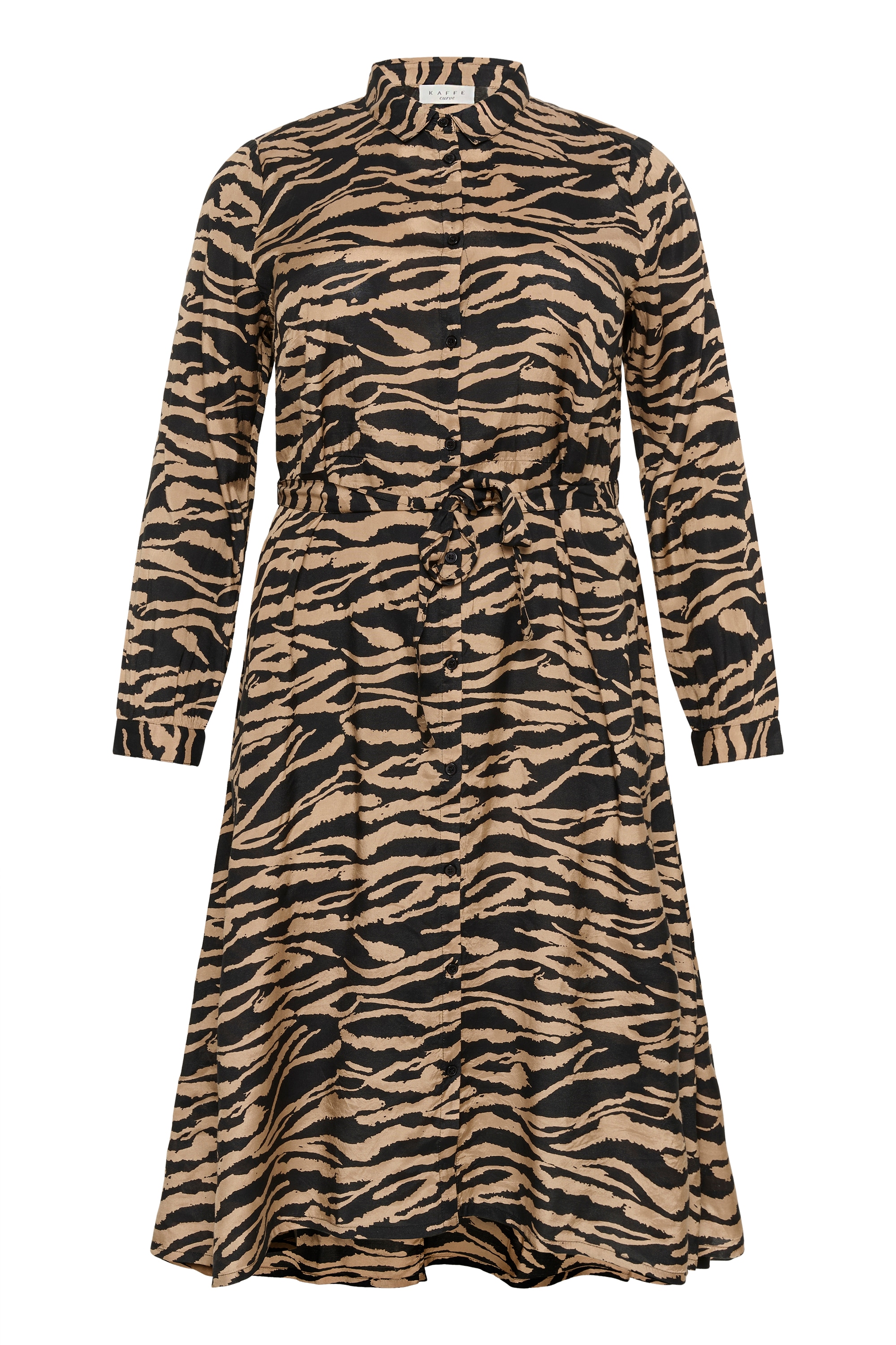 KAFFE Curve Midikleid »Damen Kleid KColivia«