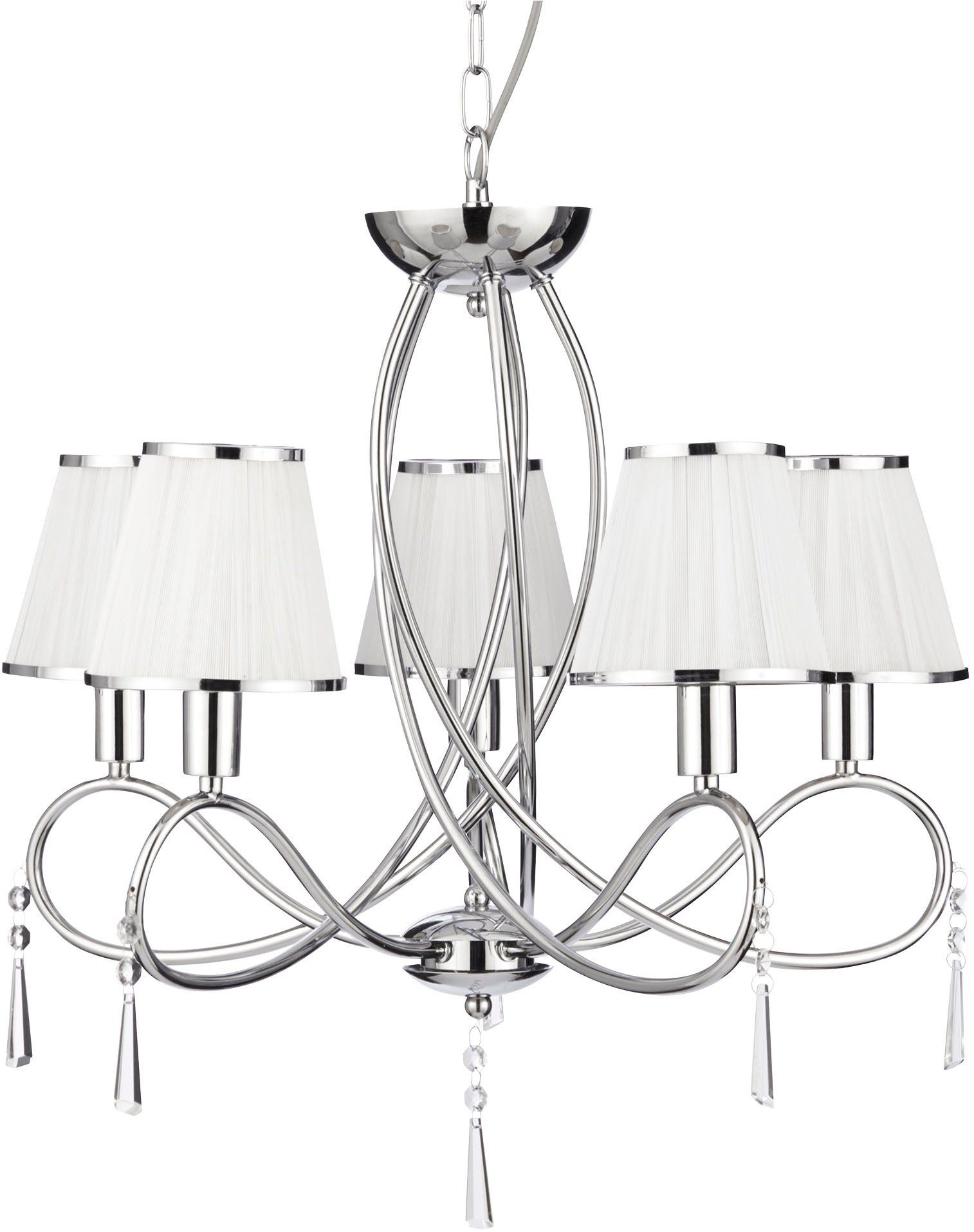 Searchlight Kronleuchter »Hängeleuchte Simplicity, 5-flammig«, 5 flammig, L günstig online kaufen