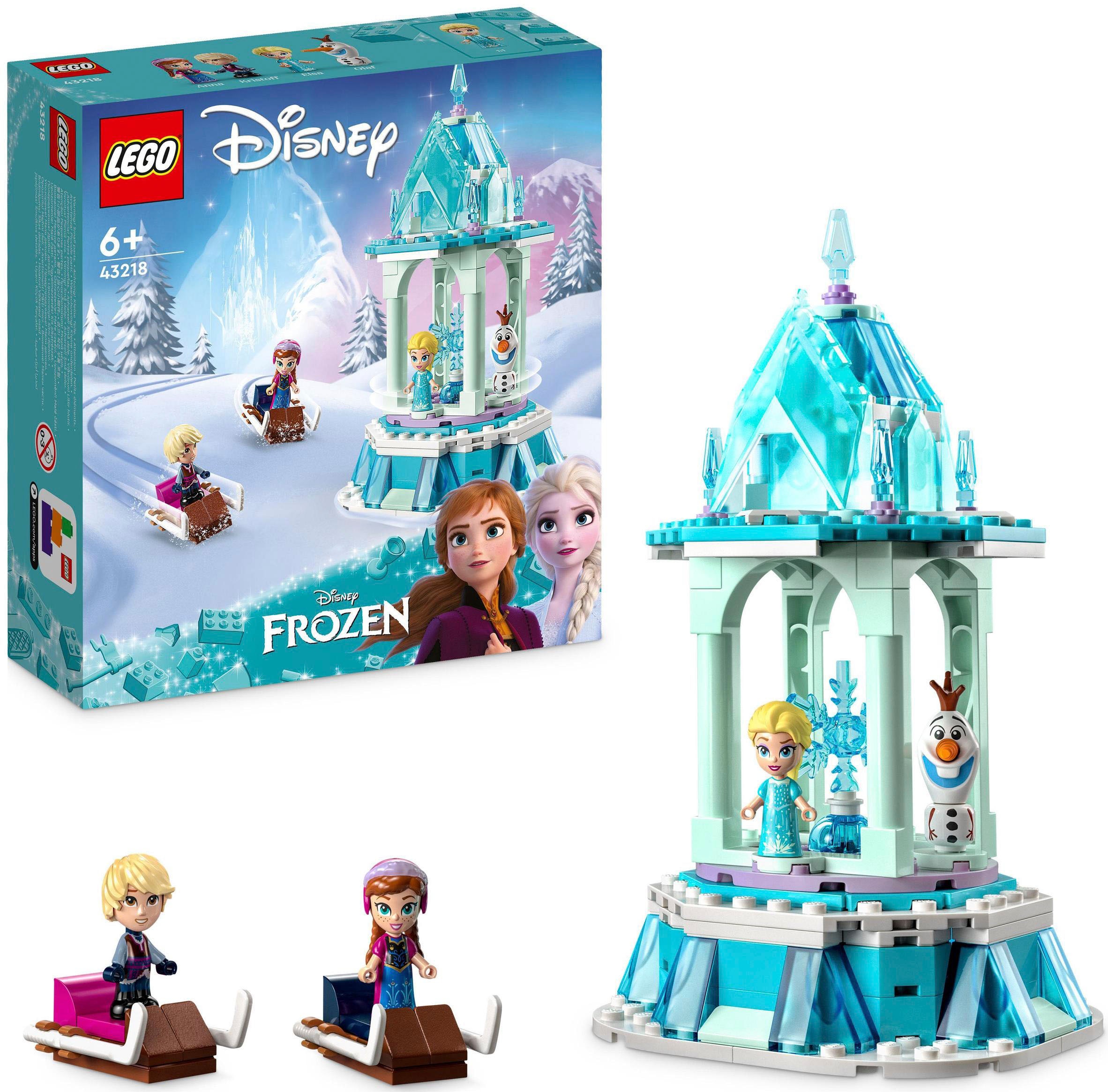 Konstruktionsspielsteine »Annas und Elsas magisches Karussell (43218), LEGO® Disney...
