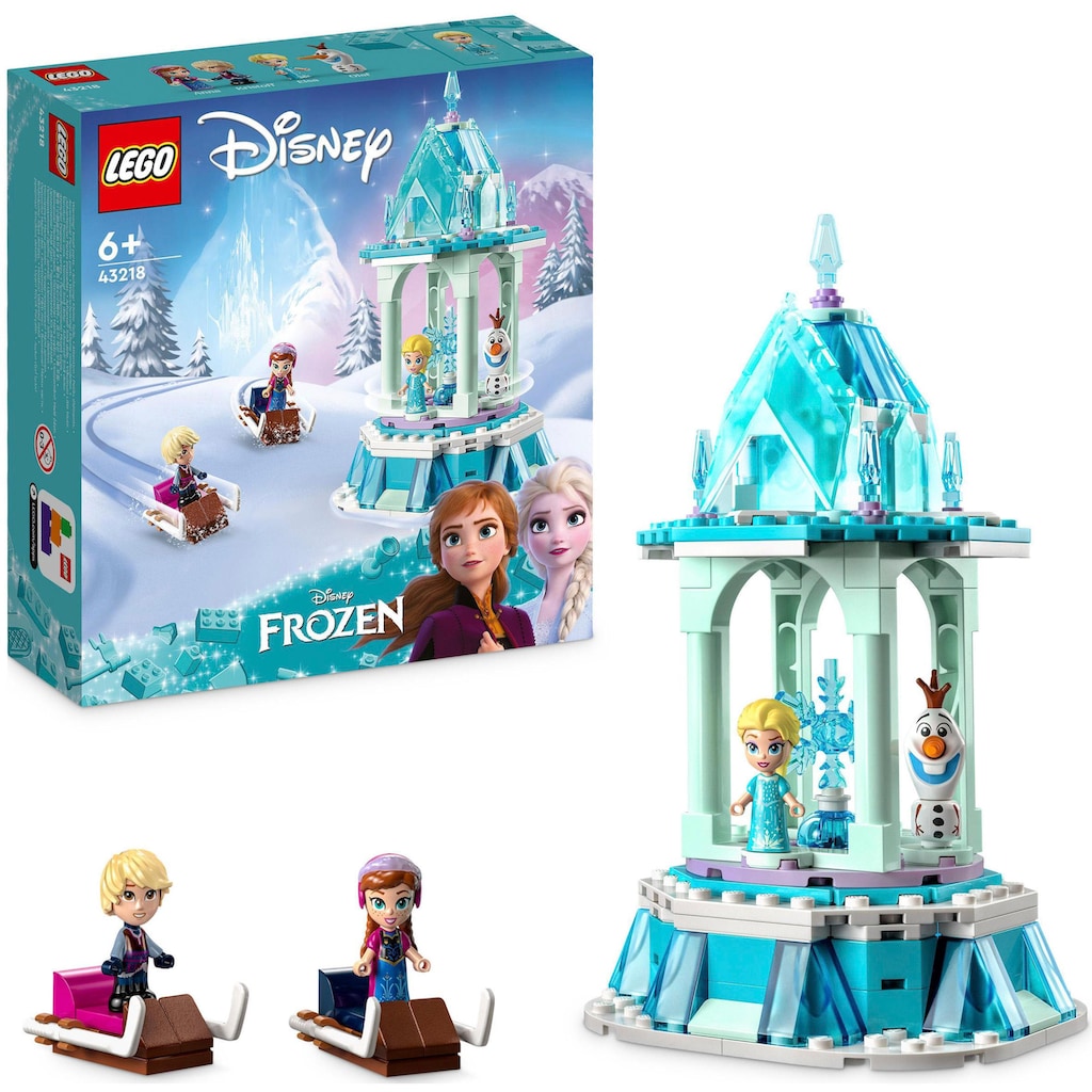 LEGO® Konstruktionsspielsteine »Annas und Elsas magisches Karussell (43218), LEGO® Disney Princess«, (175 St.)