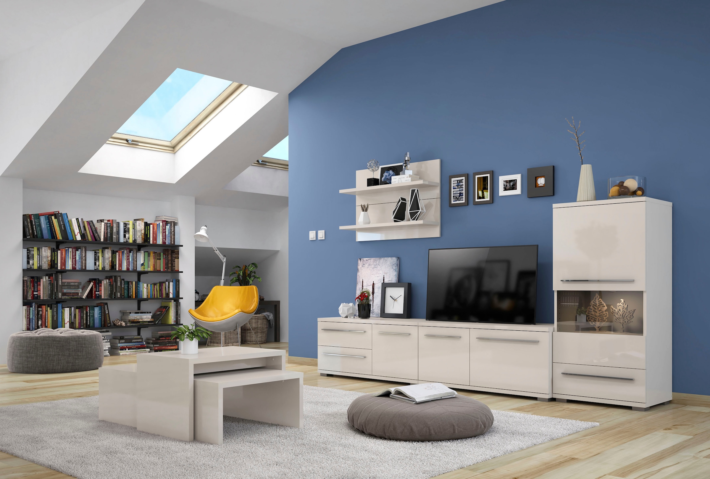 Places of Style Wandboard »Piano«, hochwertig UV lackiert
