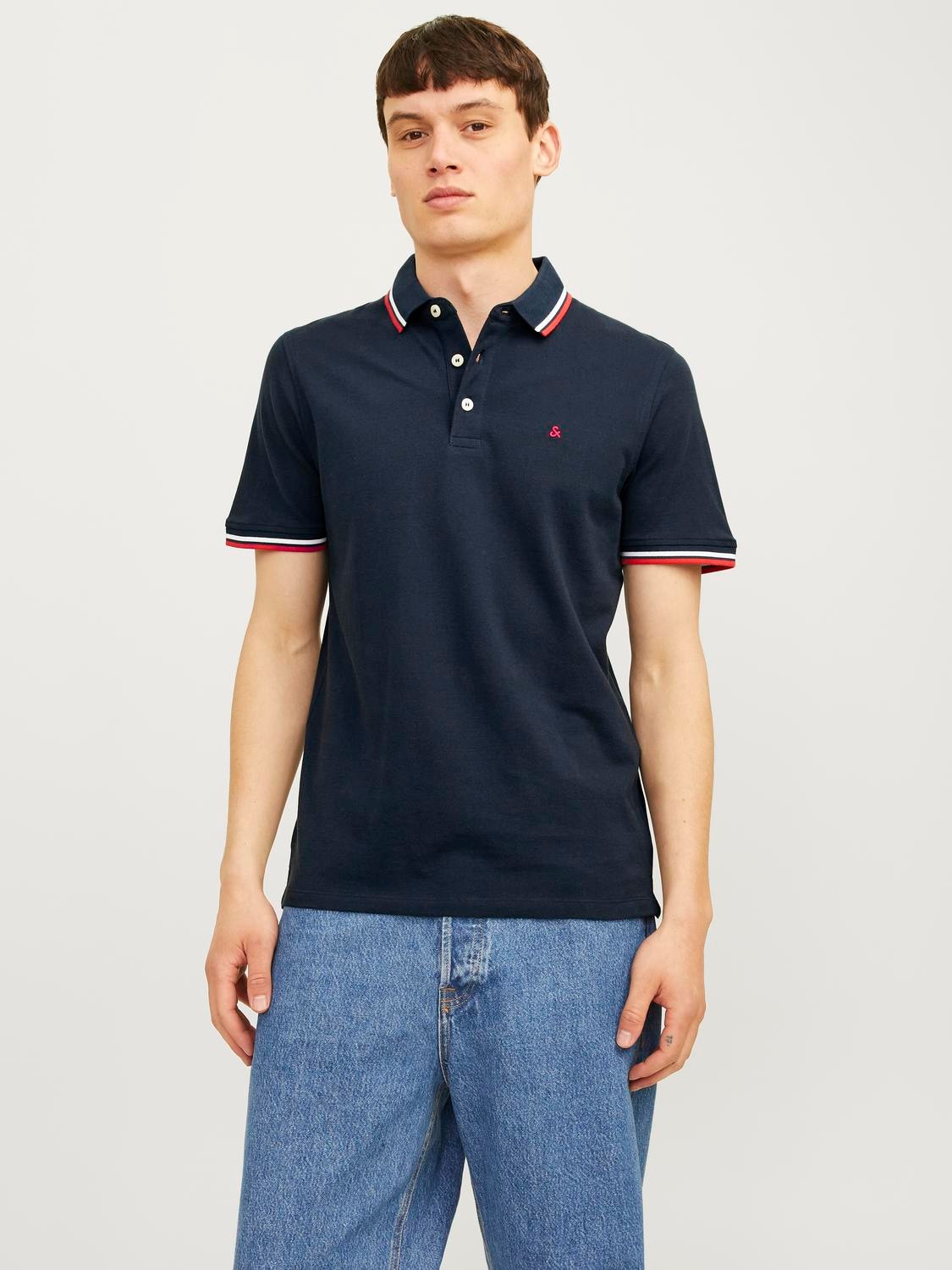 Jack & Jones Poloshirt »PAULOS POLO 2PK«, (Packung, 2 tlg., 2er-Pack)