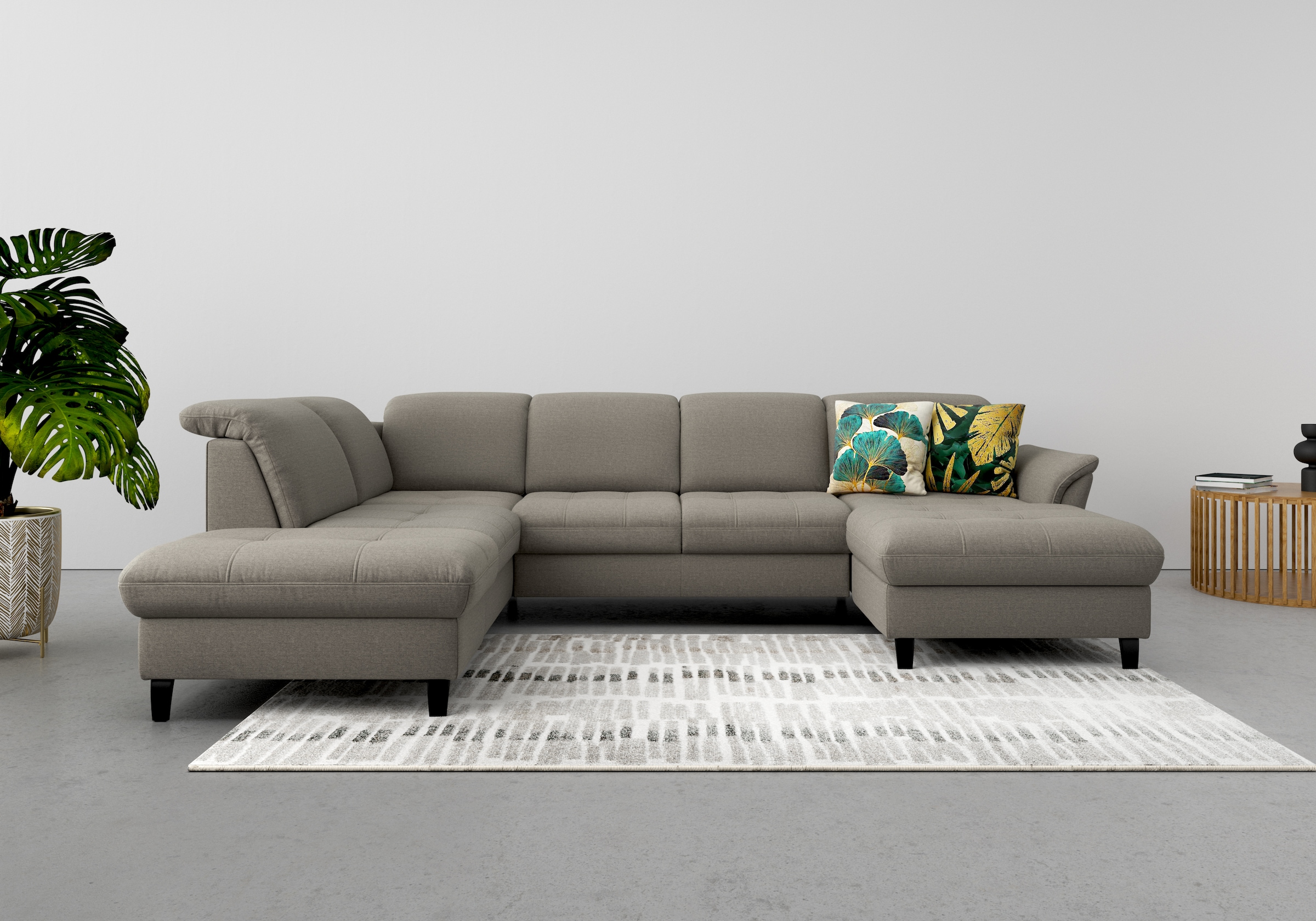 sit&more "Maggiore U-Form" wahlweise mit Kopfteilverstellung, Bettfunktion günstig online kaufen