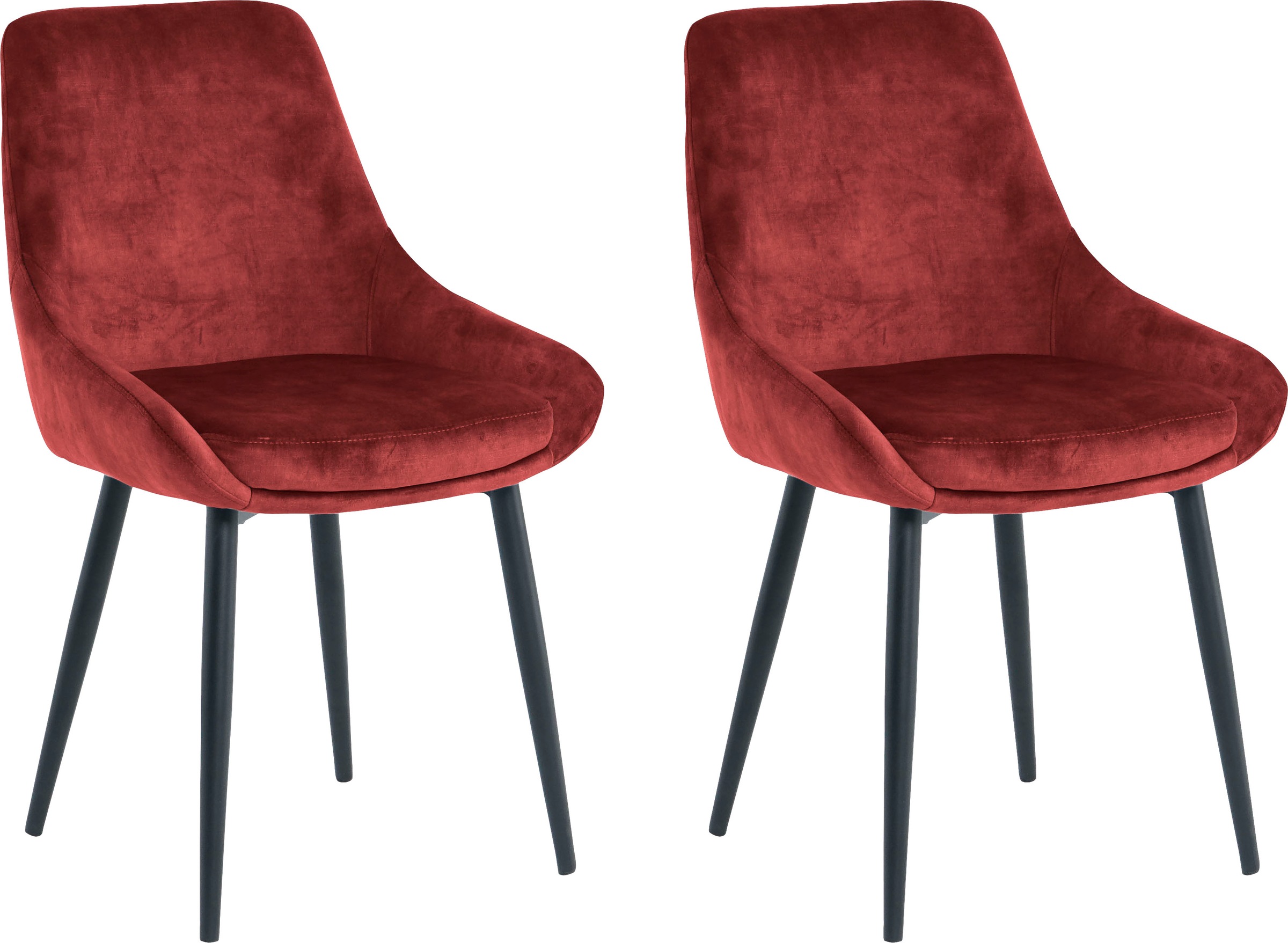 SIT Polsterstuhl (Set) 2 Stk. Samt glamouröser Bezug in Samtoptik günstig online kaufen