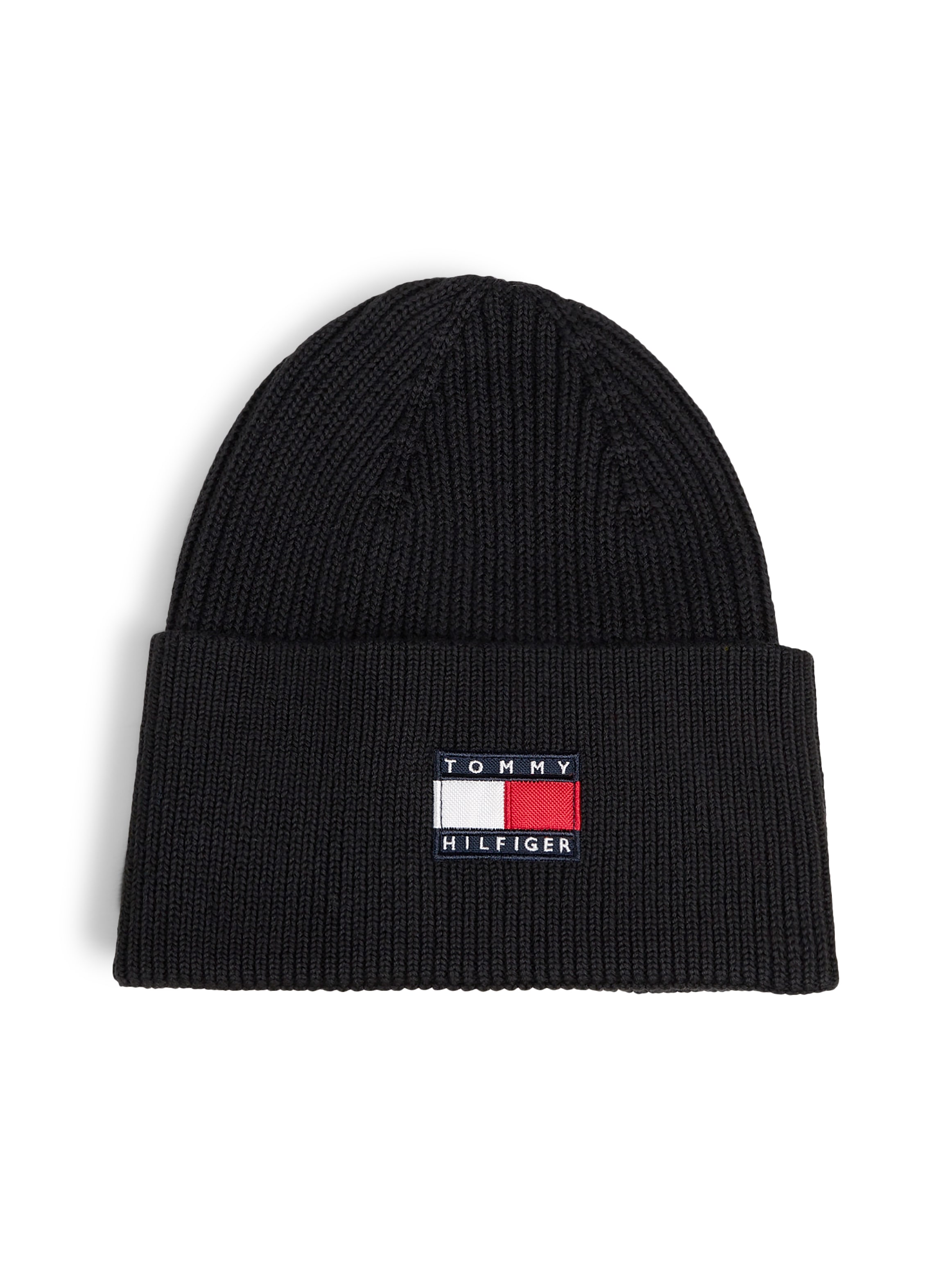 Tommy Hilfiger Beanie »HERITAGE FLAG BEANIE« Regular fit mit Markenlogo