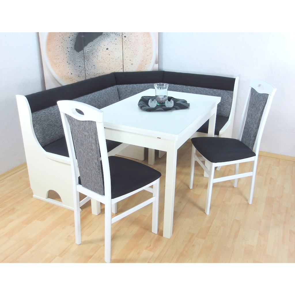 Home affaire Eckbankgruppe »Madrid«, (Set, 4 tlg.), Schenkel wechselbar